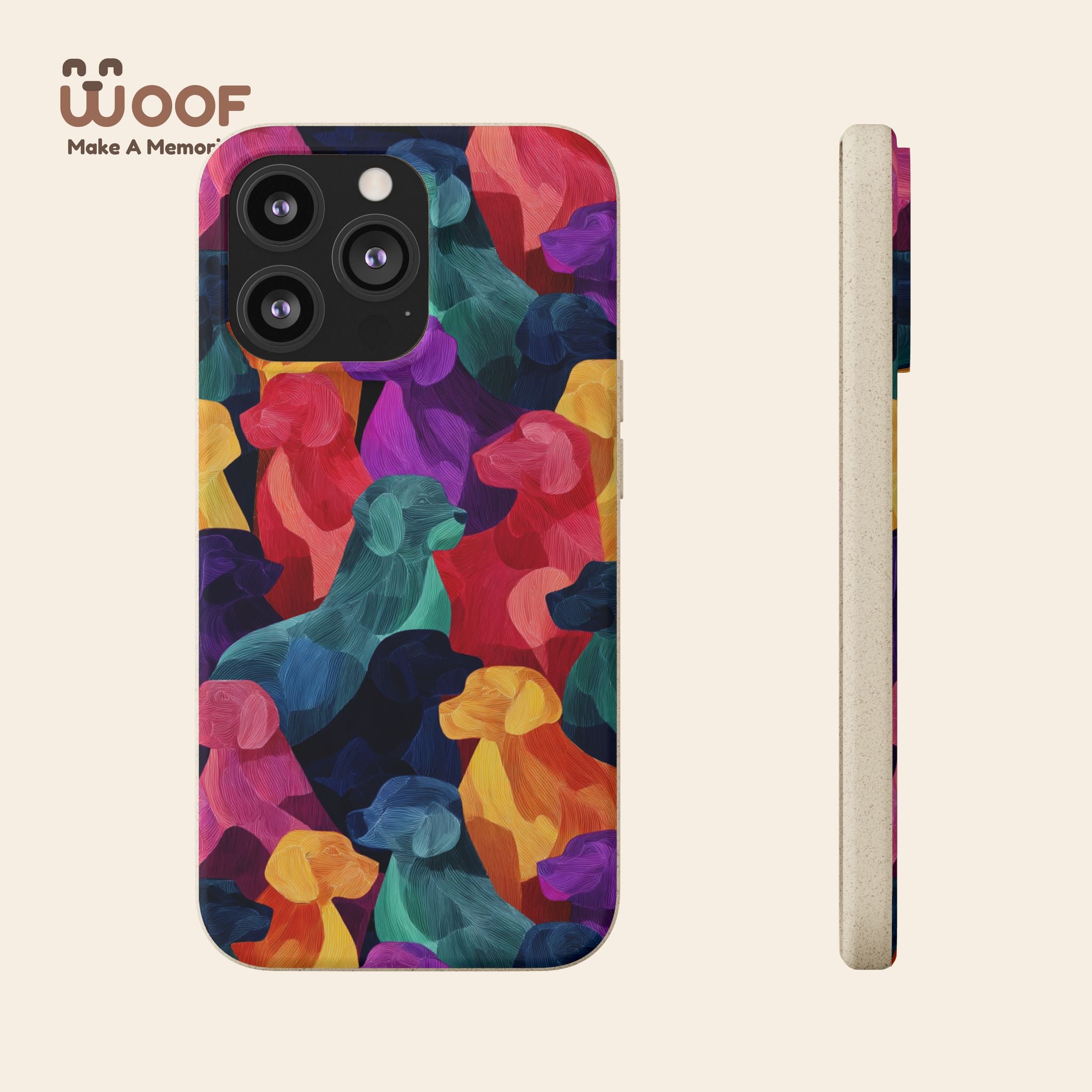Colorful Dog-Themed Biodegradable Phone Cases, Eco-friendly Gifts for Pet Lovers, Sustainable Accessories for Everyday Use, Dog Lover [...]