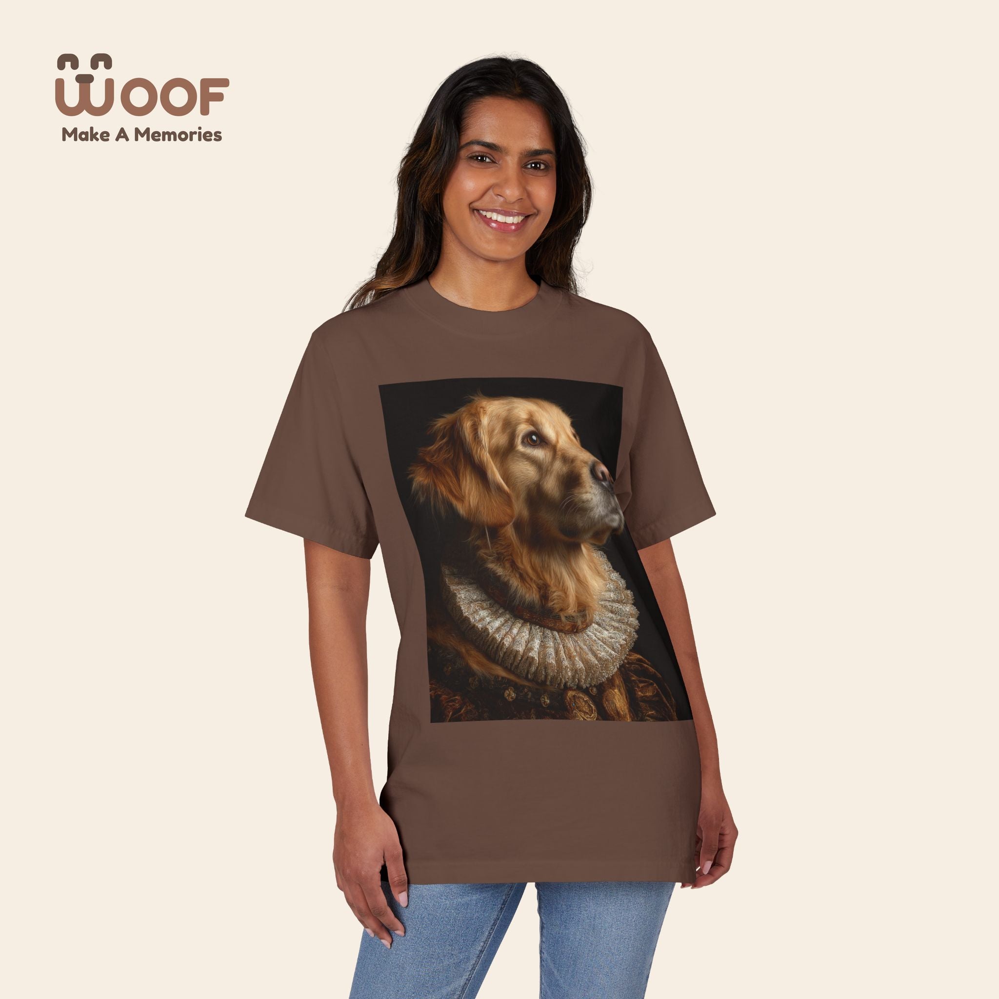 Golden Retriever Art T-Shirt - Pet Lover Gift, Dog Mom Tee, Animal Lover Apparel, Unique Dog Shirt, Unisex Casual Top