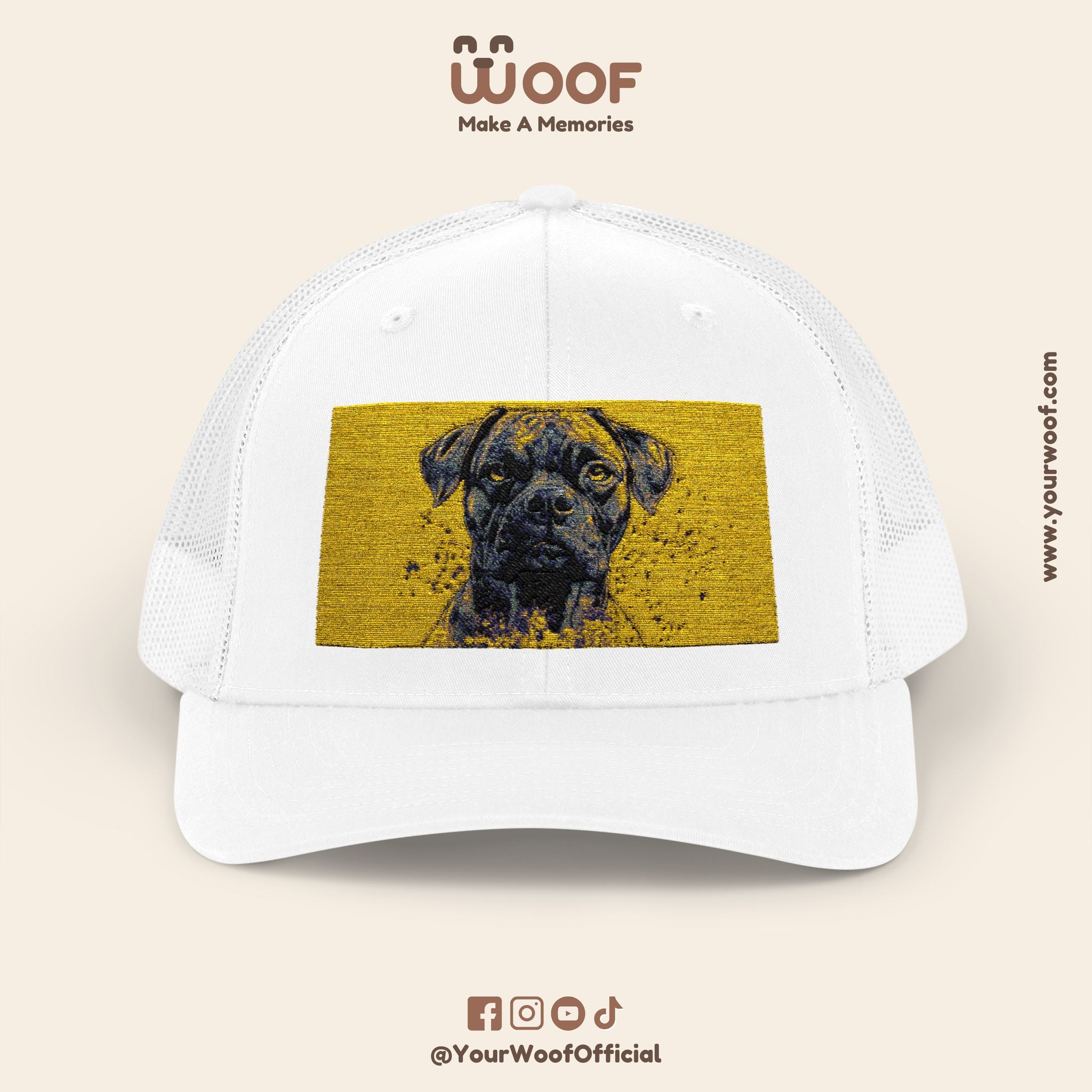 Personalized Dog Lover Snapback Cap, Adjustable Trucker Hat, Gift for Dog Owners, Pet Memory Cap, Fun Customizable Hat
