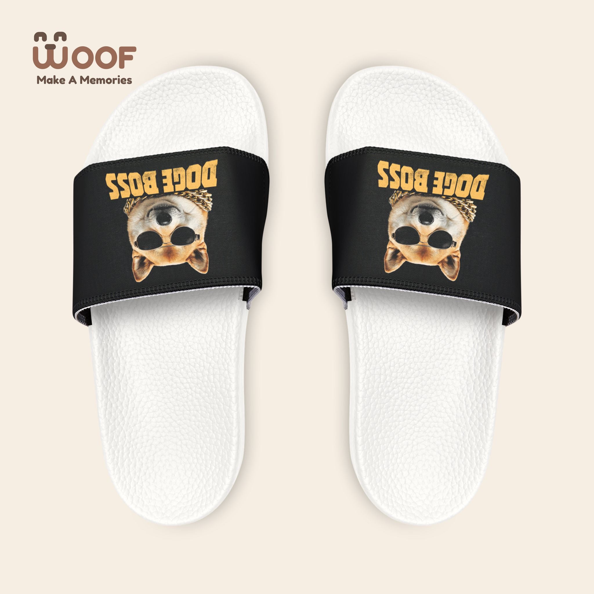 Dog Boss Women's Sandals, Cute Pet Lover Footwear, Casual Summer Slides, Fun Dog-Themed Flip Flops, Slide-On Sandals for Dog Owners
