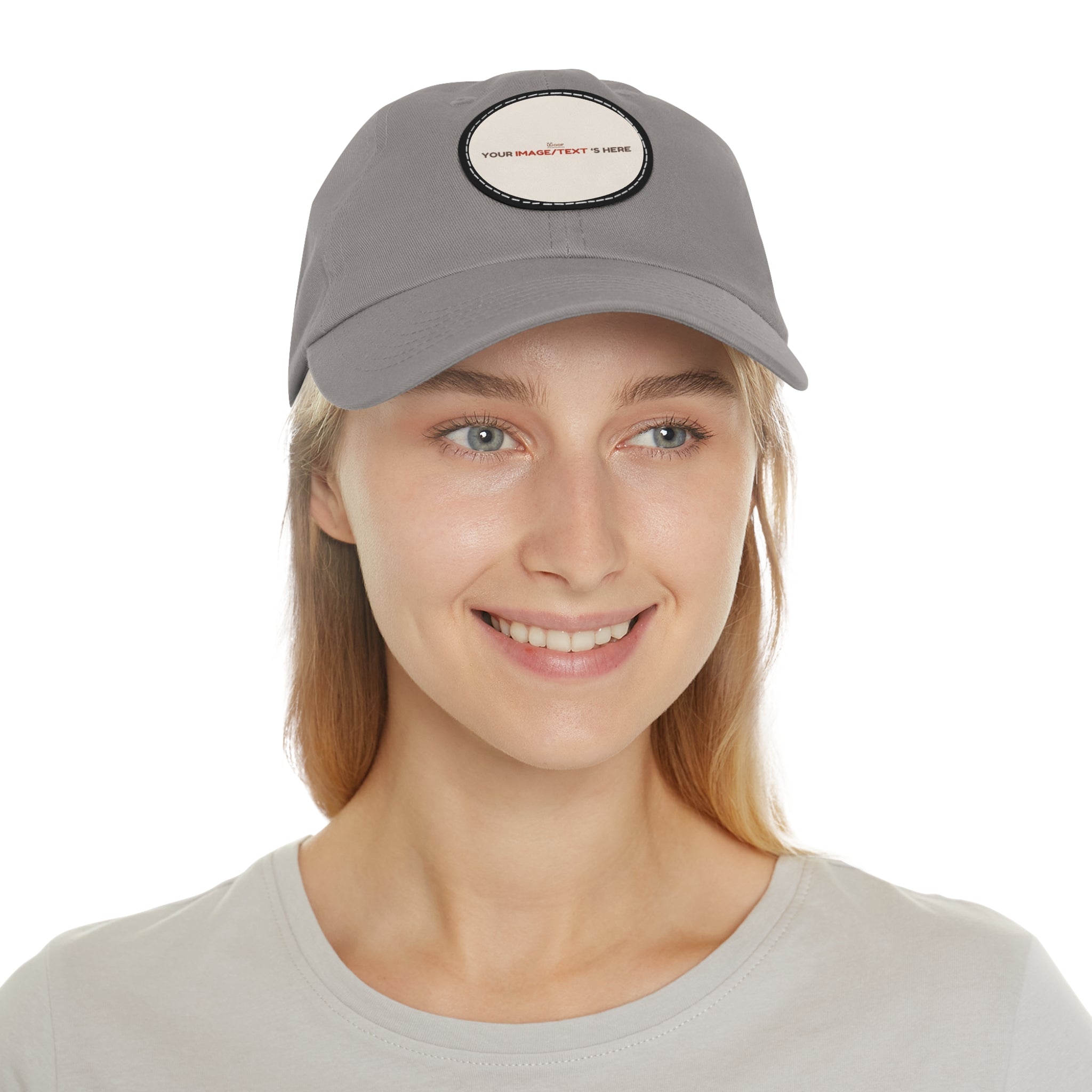 Stylish Dad Hat with Custom Leather Patch, Gifts for Dad, Casual Cap, Vintage Style Hat, Father's Day Accessories, Personalized Headwear