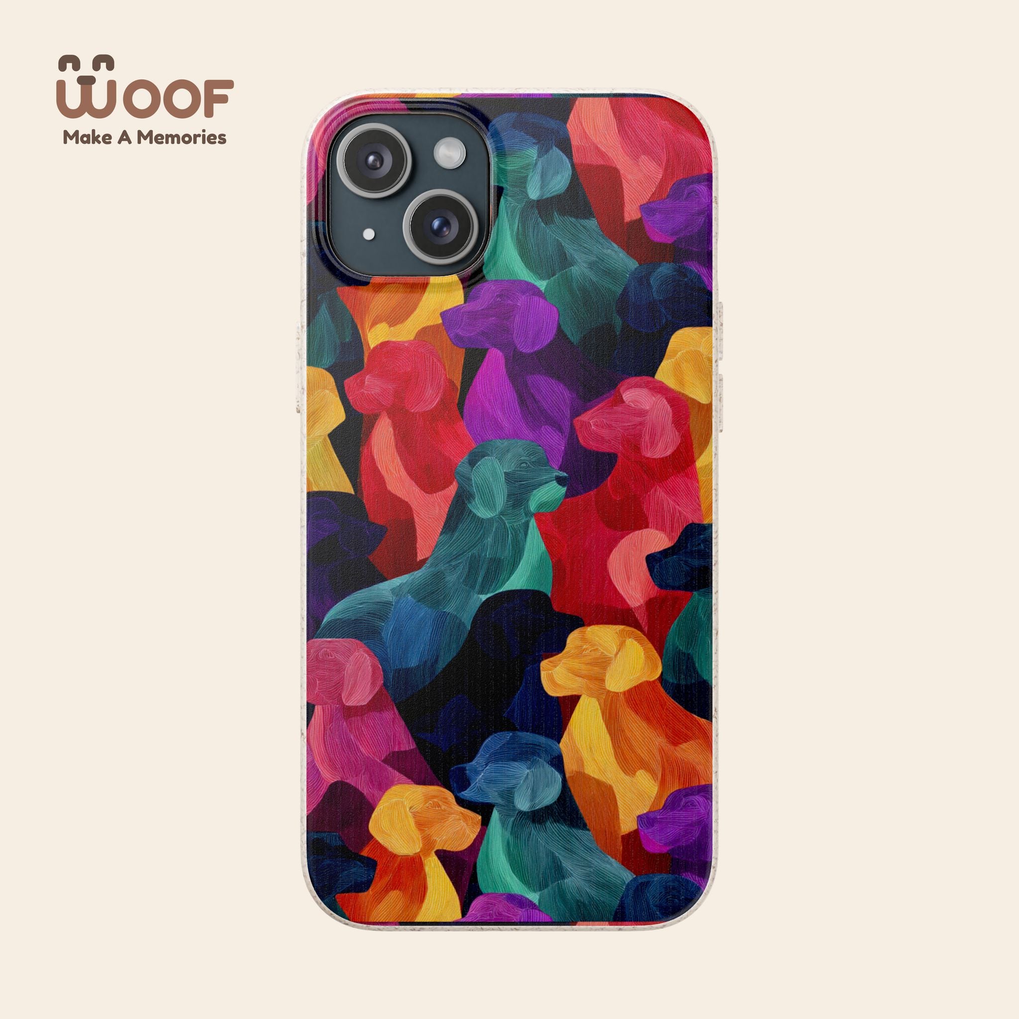 Colorful Dog-Themed Biodegradable Phone Cases, Eco-friendly Gifts for Pet Lovers, Sustainable Accessories for Everyday Use, Dog Lover [...]