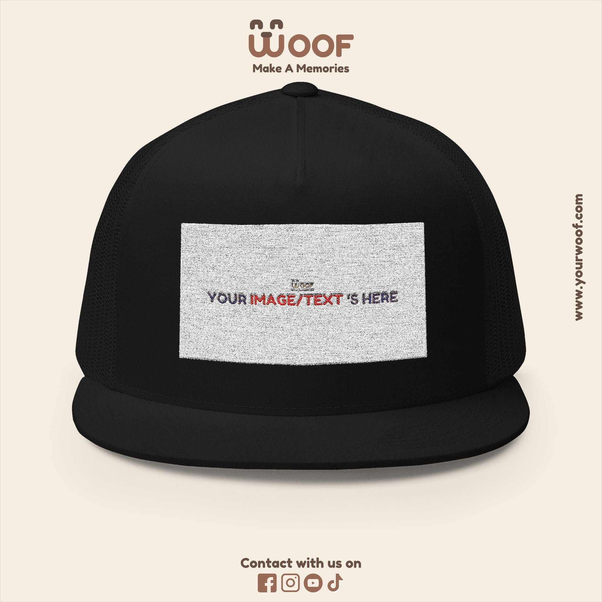 Stylish 5 Panel Trucker Cap – Custom Embroidered Hat, Perfect for Outdoor Adventures, Casual Wear, Summer Festivals, Gift Idea