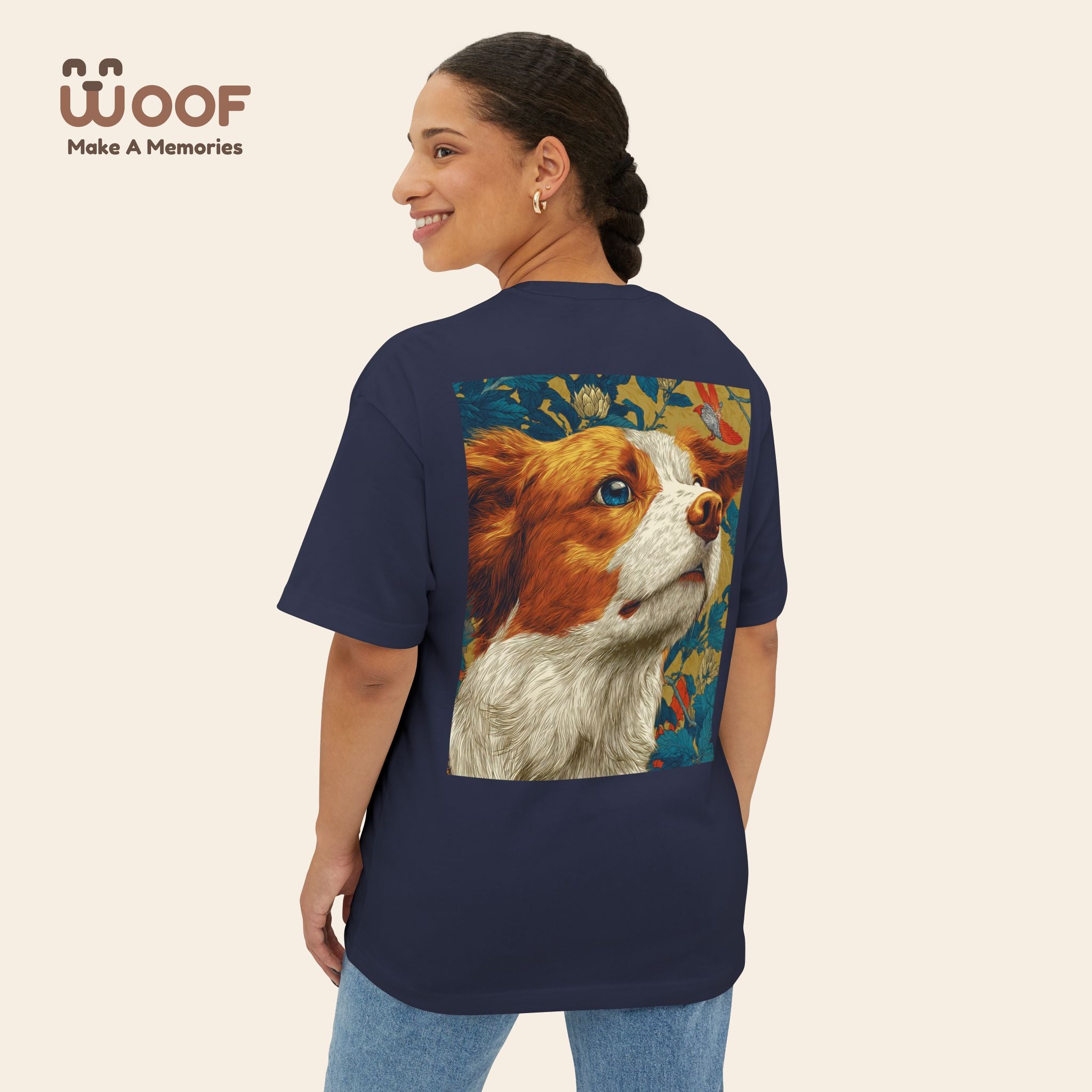 Unisex Dog Lover Tee, Boxy Pet Shirt, Oversized Animal Graphic Tee, Gift for Dog Owners, Casual Pet Apparel