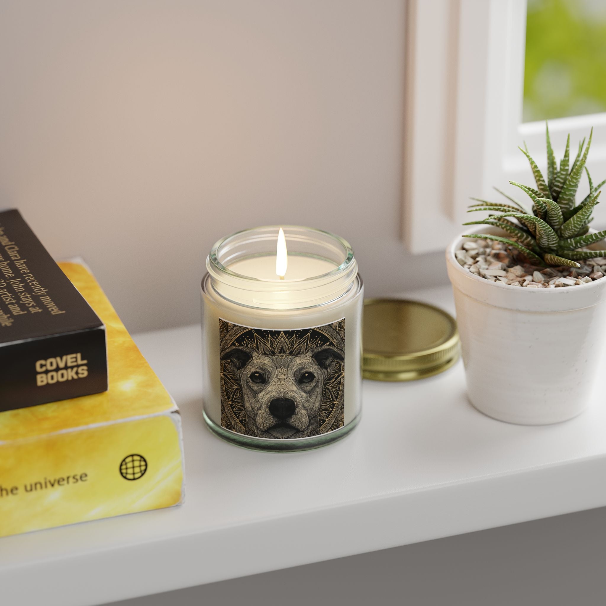 Dog Lover's Scented Candle - Coconut Apricot Wax (4oz, 9oz)