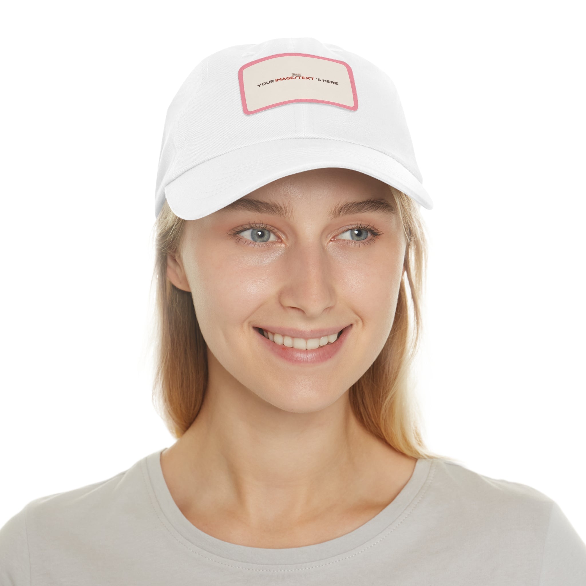 Custom Leather Patch Dad Hat, Personalized Cap, Gift for Dad, Casual Style, Outdoor Accessory, Unique Father's Day Gift