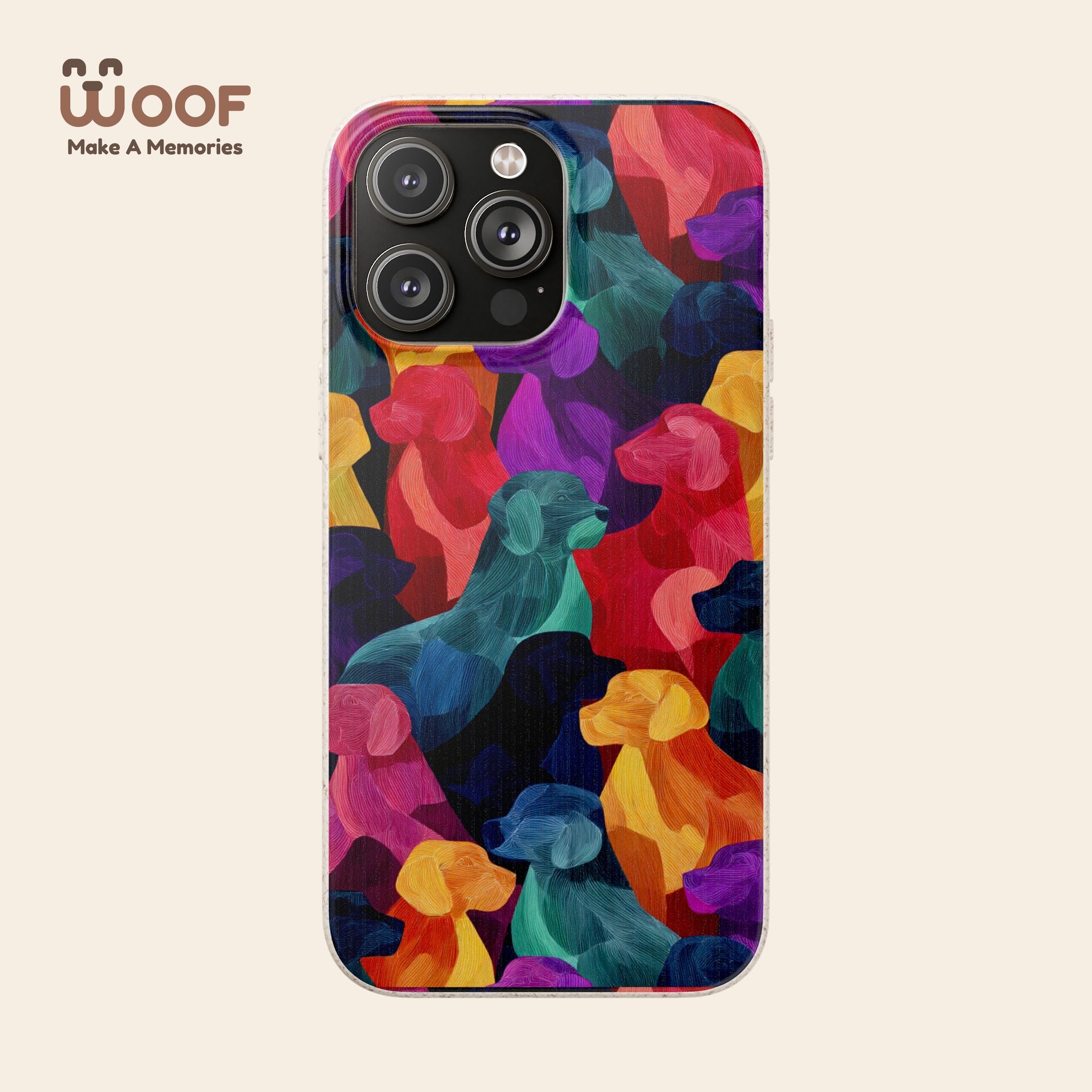Colorful Dog-Themed Biodegradable Phone Cases, Eco-friendly Gifts for Pet Lovers, Sustainable Accessories for Everyday Use, Dog Lover [...]
