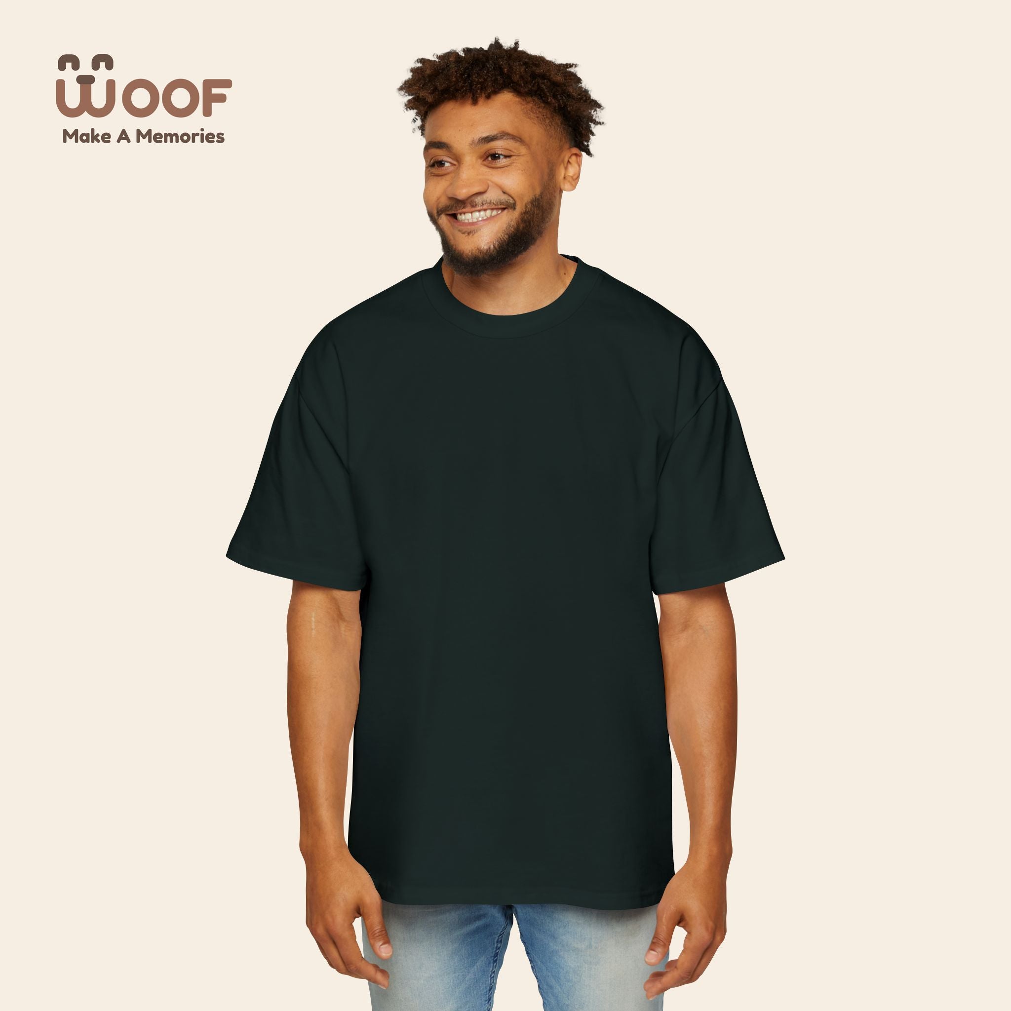 Men's Heavy Oversized Dog Graphic Tee, Cool Casual Wear, Pet Lover Gift, Dog Meme Lover Shirt, Oversized Fashion Tee, Gift for Dog Owners