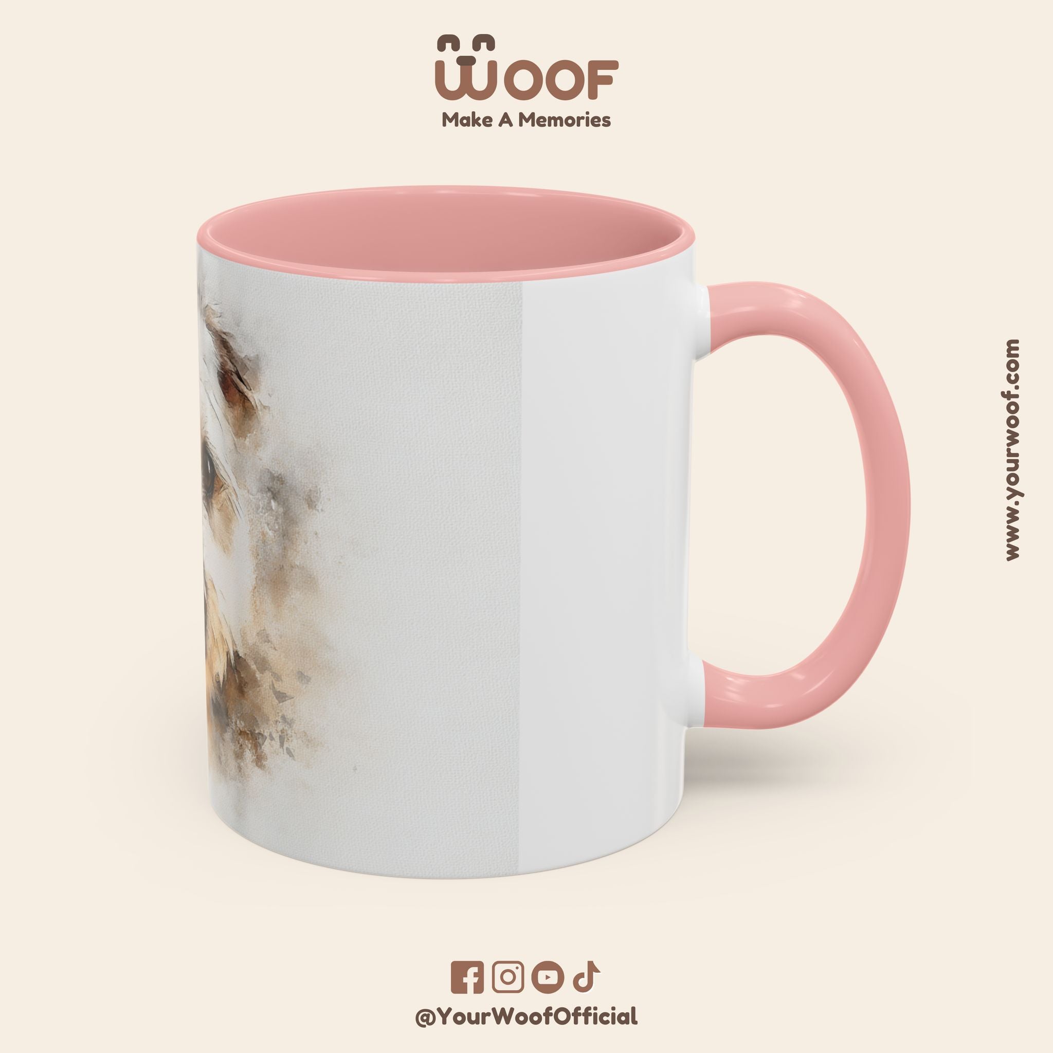 Dog Lover's Accent Coffee Mug | Perfect Gift for Pet Owners, Dog-Themed Home Decor, Birthday, Christmas, Adoption Celebration