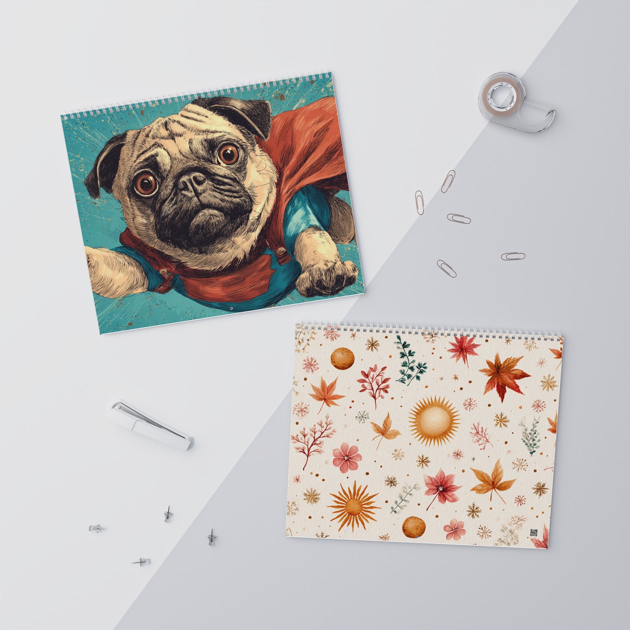 Winter-Themed Dog Wall Calendar - WOOF Make A Memories