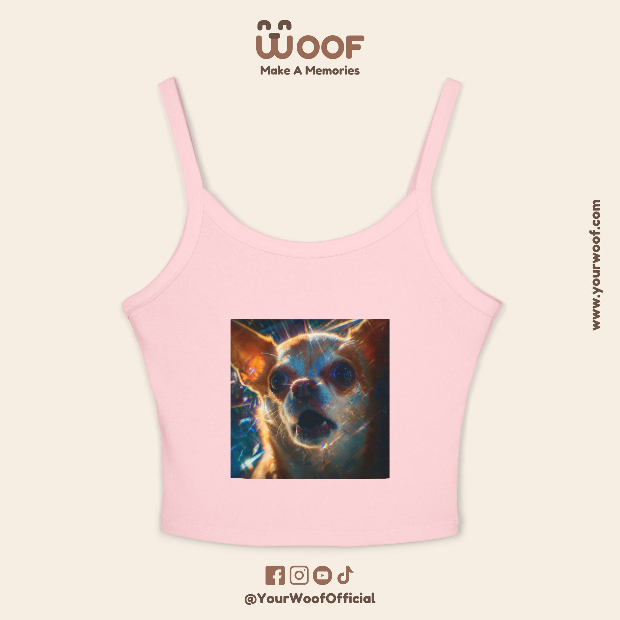 Cute Pet Lover's Spaghetti Strap Tank Top, Dog Mom Gift, Summer Top, Casual Wear, Animal Lover Apparel