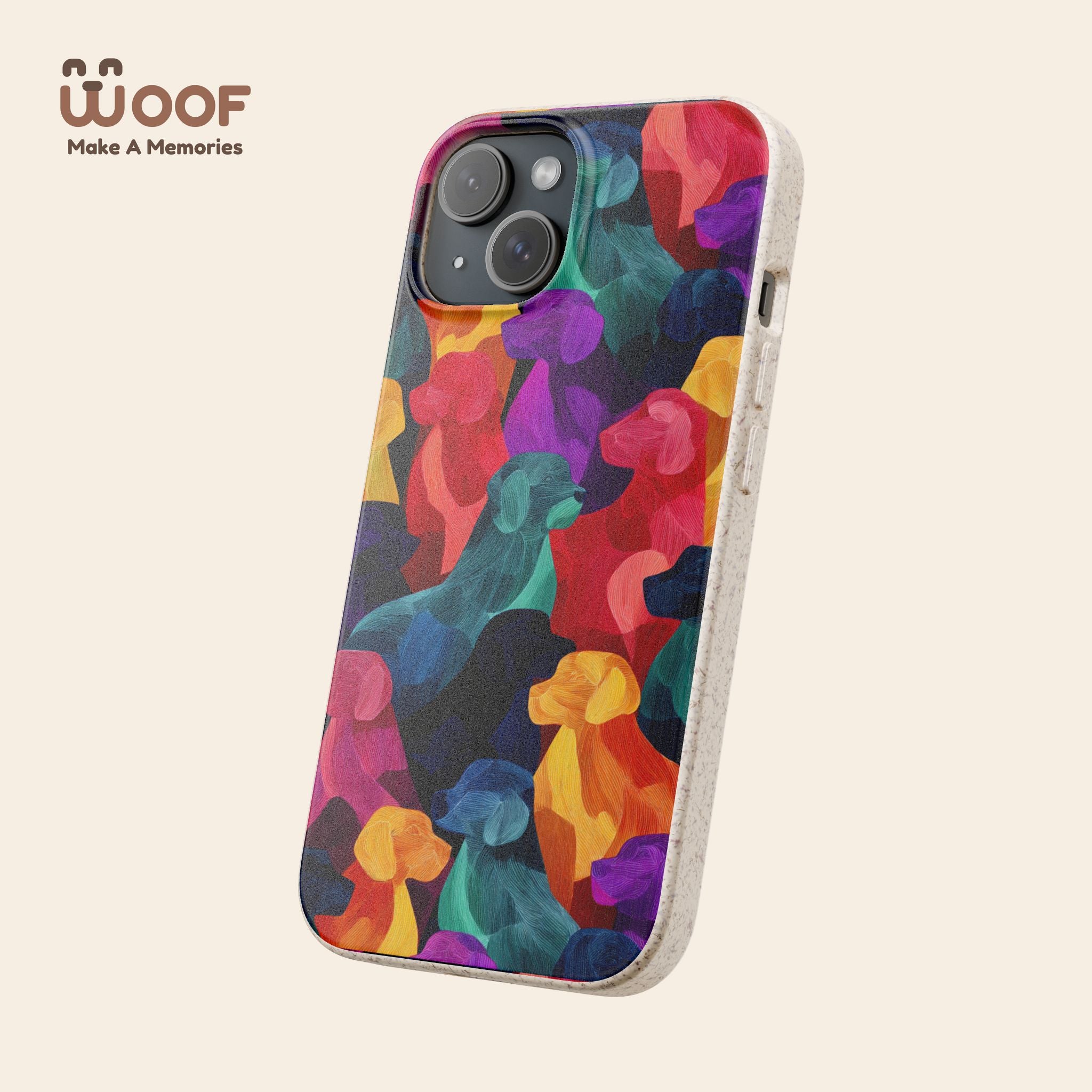 Colorful Dog-Themed Biodegradable Phone Cases, Eco-friendly Gifts for Pet Lovers, Sustainable Accessories for Everyday Use, Dog Lover [...]