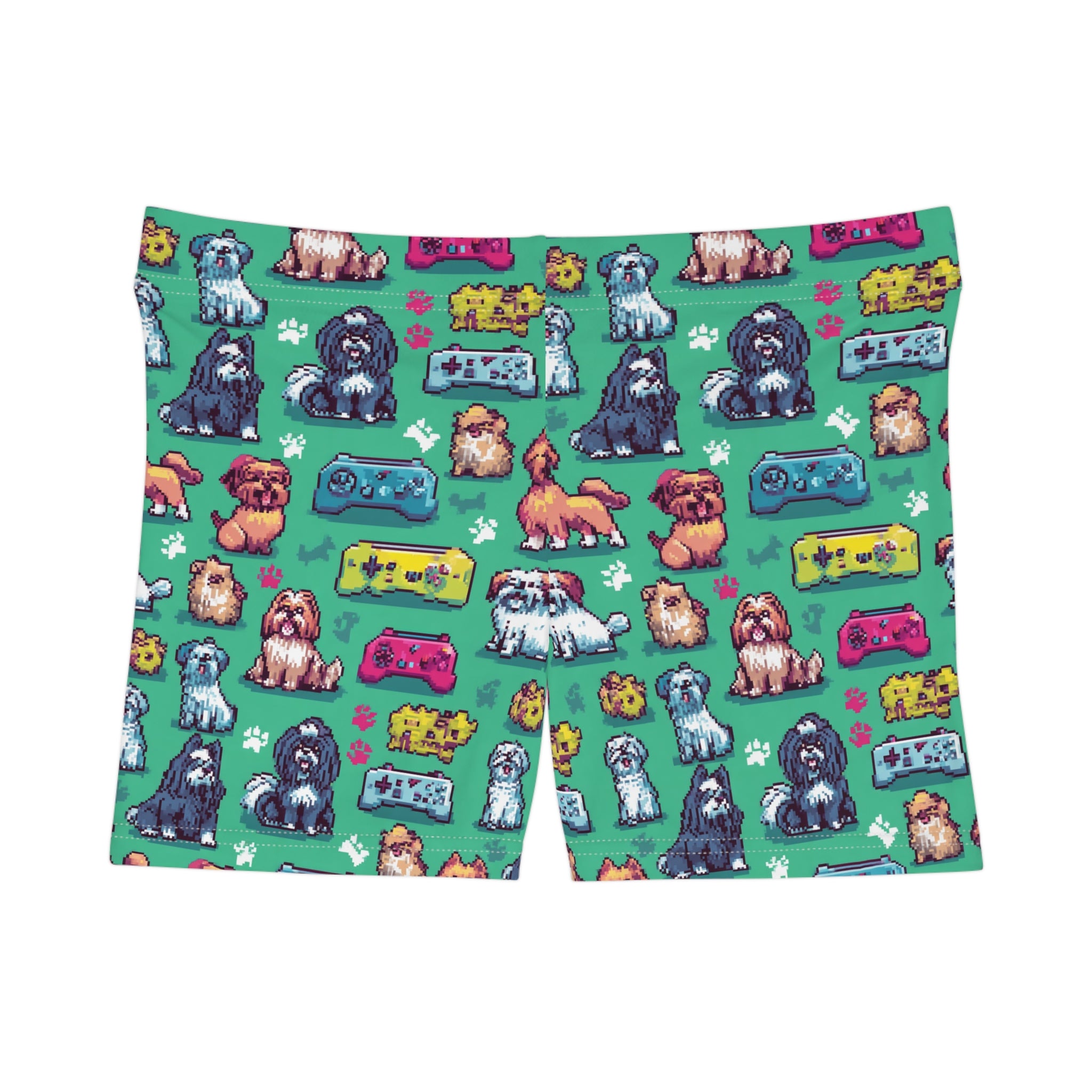 Playful Dog Print Women's Shorts, Dog Lover Gift, Cute AOP Shorts, Casual Loungewear, Summer Essentials, Pet-Themed Apparel
