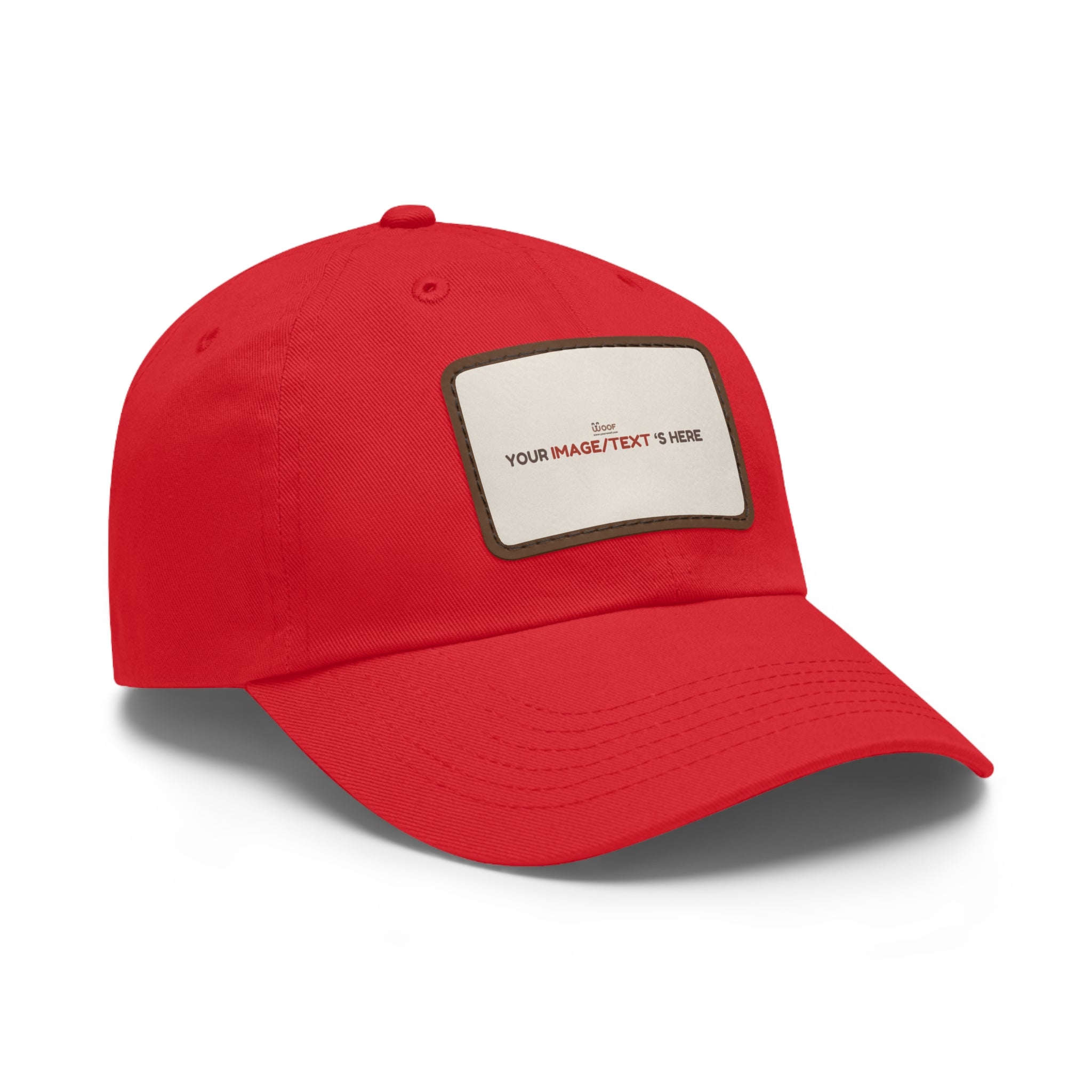 Custom Leather Patch Dad Hat, Personalized Cap, Gift for Dad, Casual Style, Outdoor Accessory, Unique Father's Day Gift