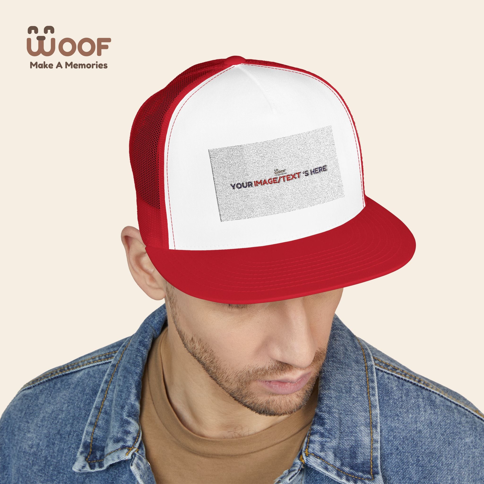 Stylish 5 Panel Trucker Cap – Custom Embroidered Hat, Perfect for Outdoor Adventures, Casual Wear, Summer Festivals, Gift Idea