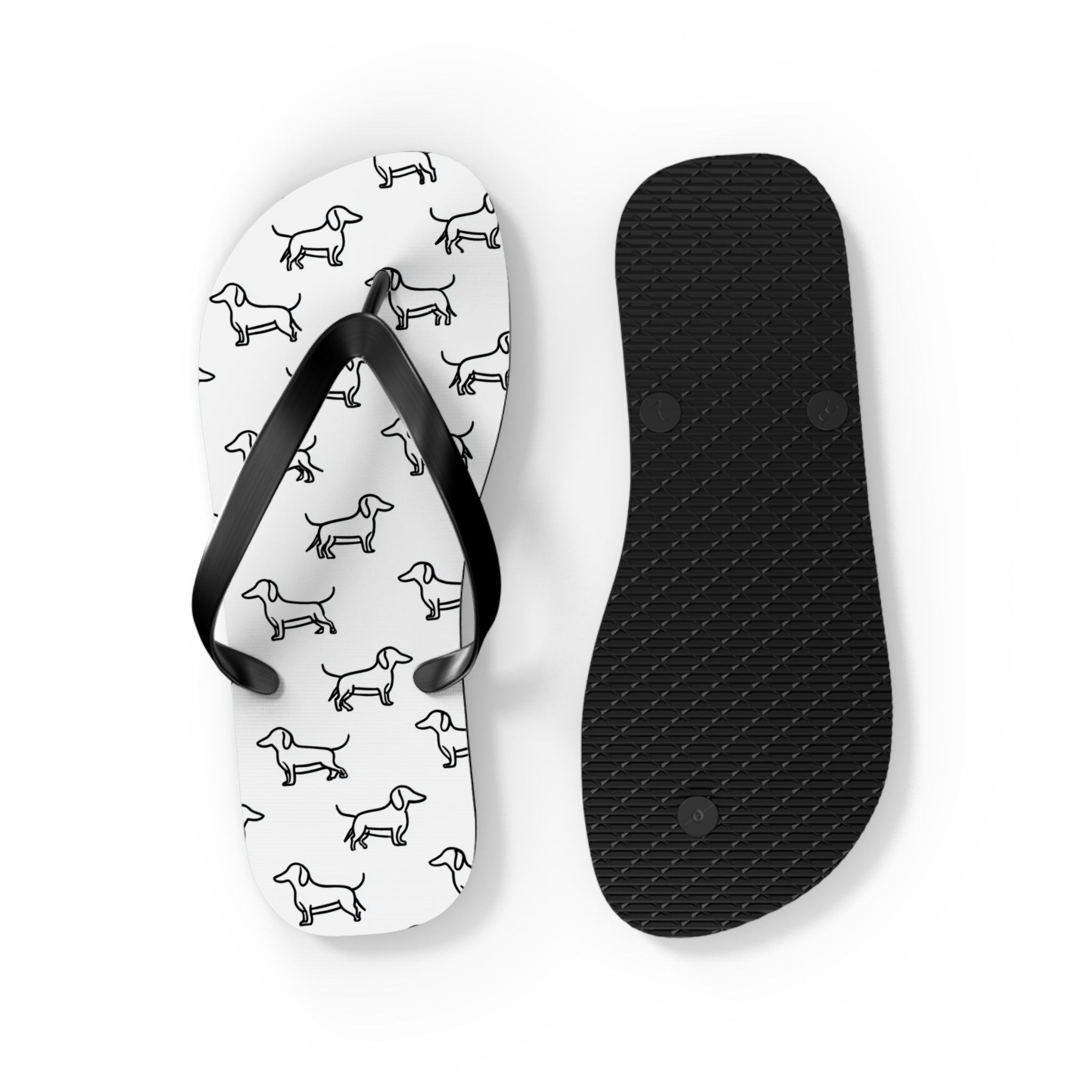 Dachshund Flip Flops, Cute Summer Sandals, Pet Lover Beachwear, Dog-Themed Footwear, Gift for Dog Owners, Casual Outdoor Slides