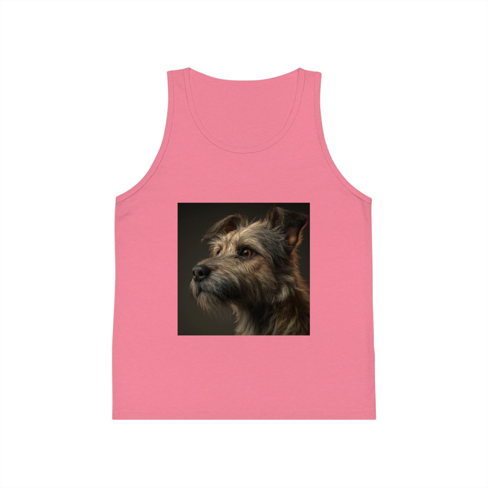 Dog Portrait Kid's Jersey Tank Top - Perfect Gift for Pet Lovers, Summer Wear, Dog Lovers Gift, Kid's Casual Wear, Birthday Gifts