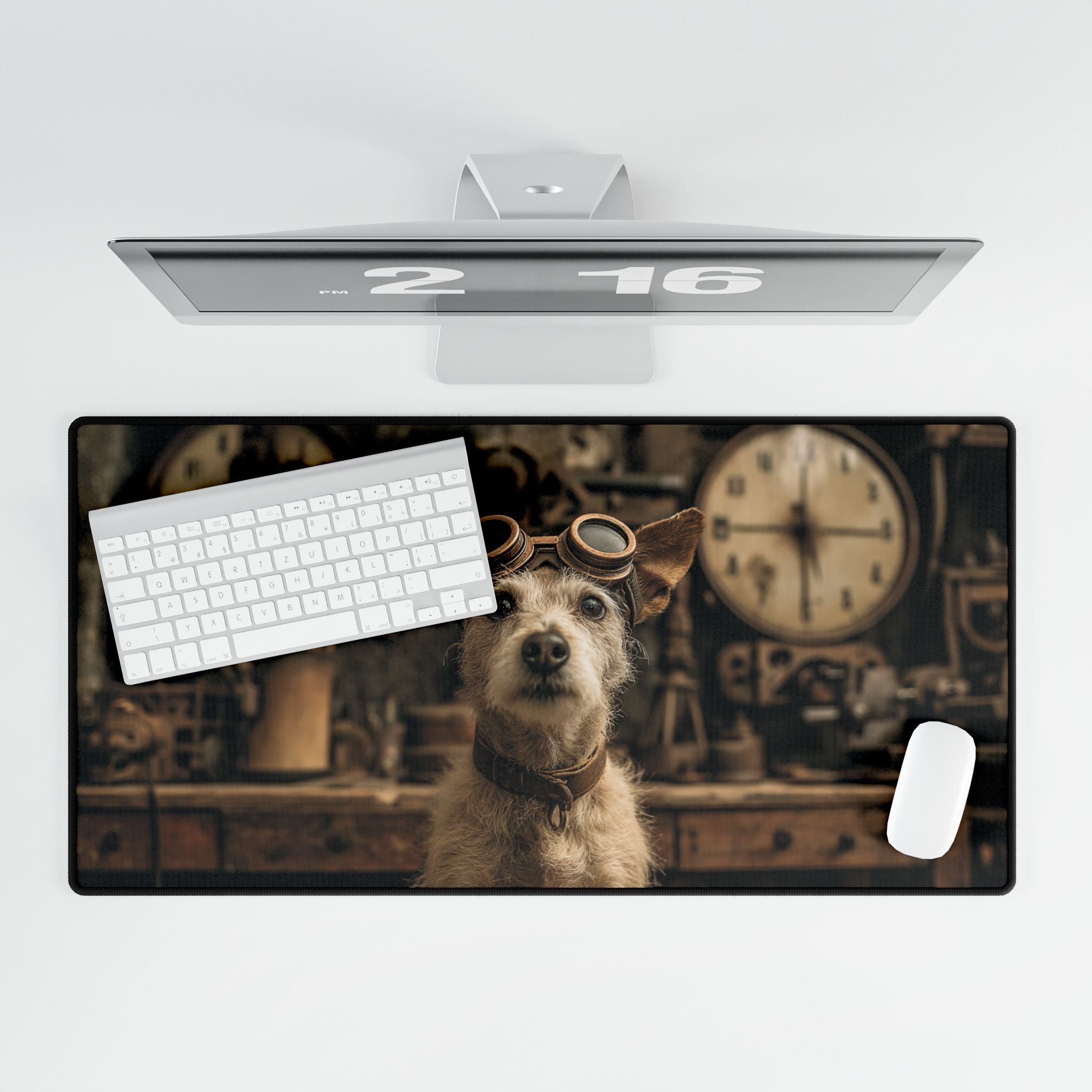 Whimsical Dog-Themed Desk Mat, Pet Lovers Gift, Home Office Decor, Cute Animal Accessories, Unique Desktop Mat