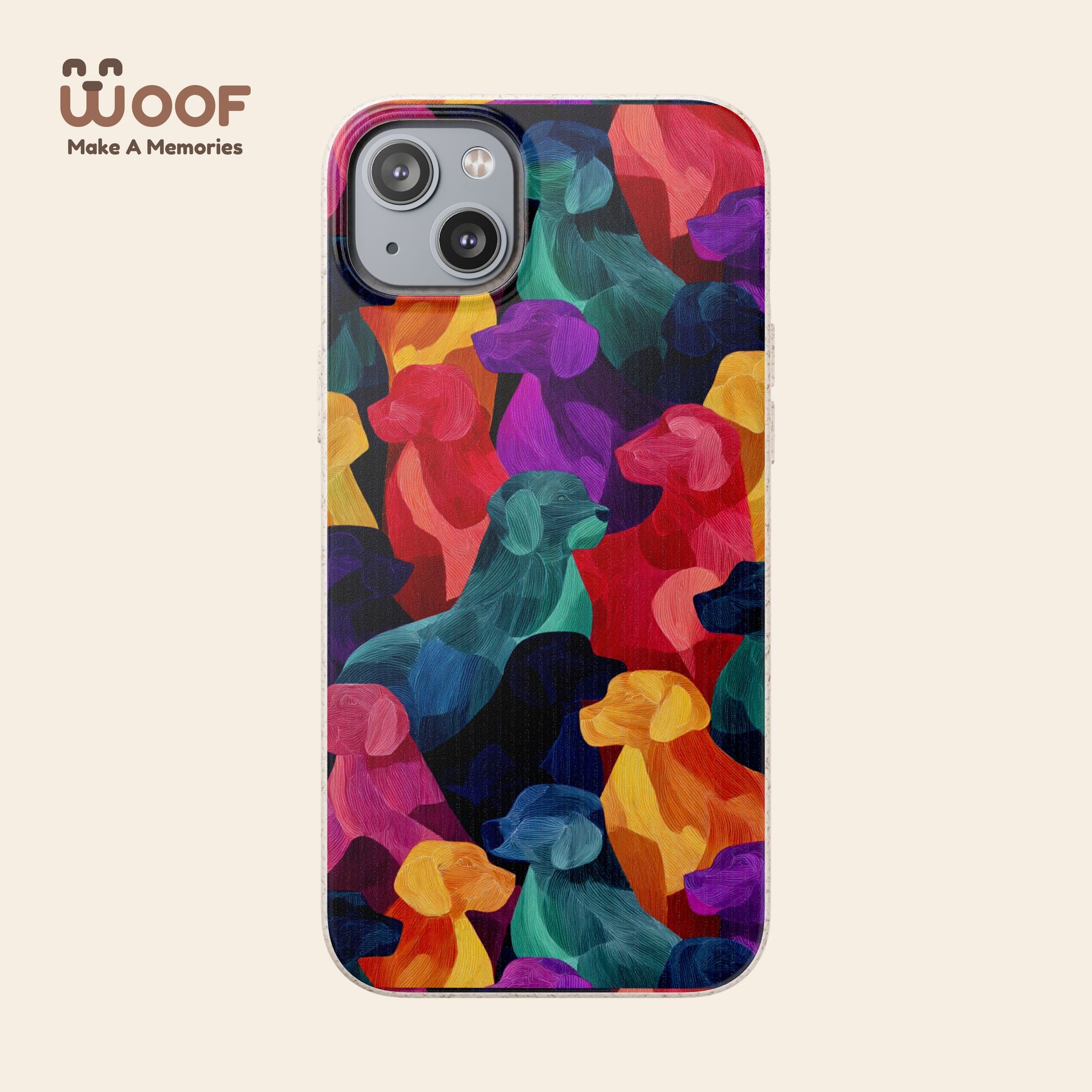 Colorful Dog-Themed Biodegradable Phone Cases, Eco-friendly Gifts for Pet Lovers, Sustainable Accessories for Everyday Use, Dog Lover [...]