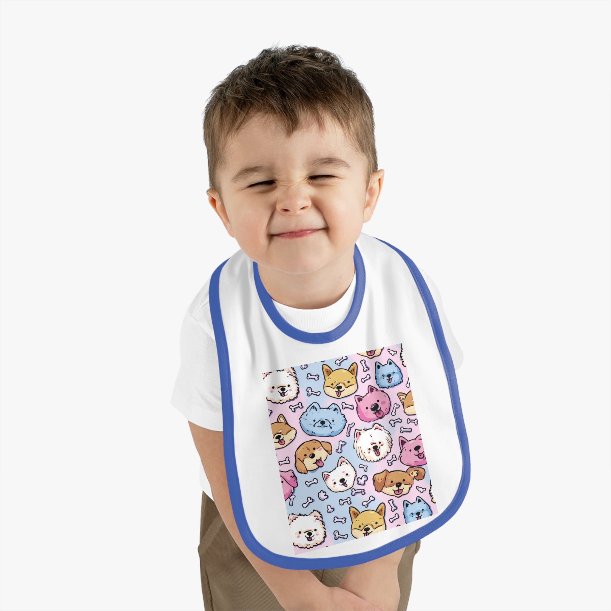 Cute Pet Pattern Baby Bib, Dog and Cat Design, Ideal Baby Shower Gift, Toddler Feeding Accessories, Fun Party Bibs