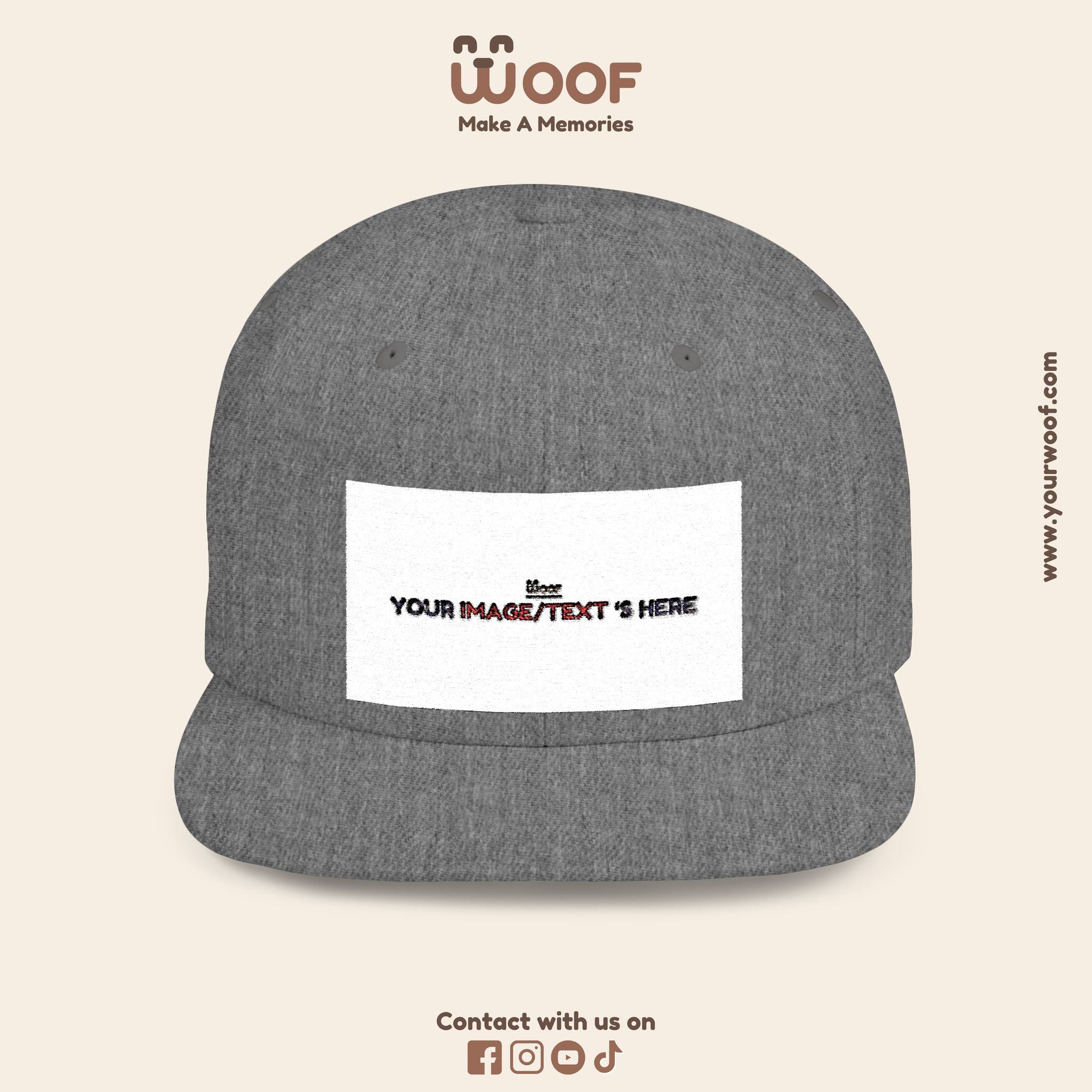 Stylish Flat Bill Snapback Hat, Custom Cap, Trendy Streetwear, Gift for Him/Her, Perfect for Events & Fashion Lovers