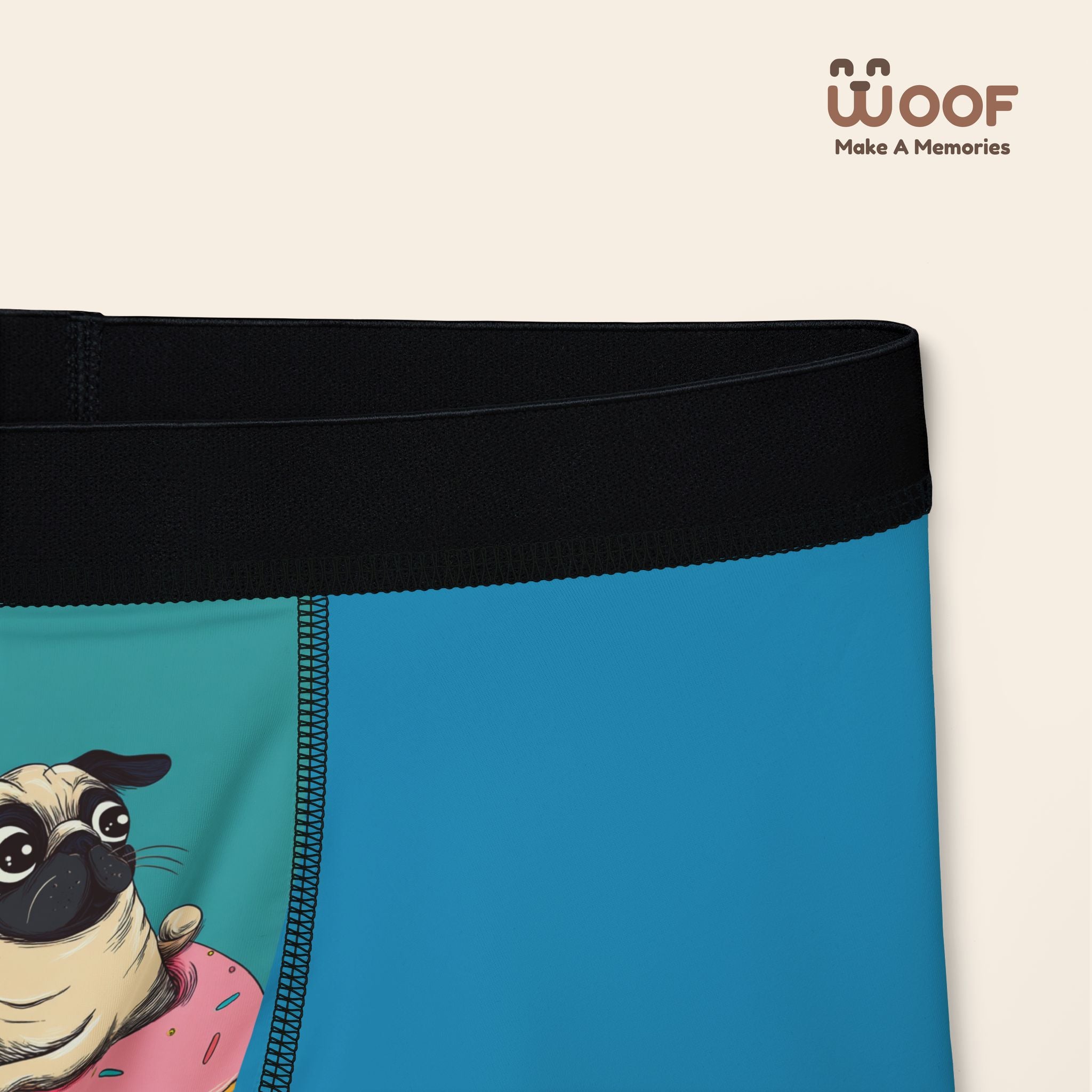 Playful Pug Boxers - Fun Dog Lovers Underwear