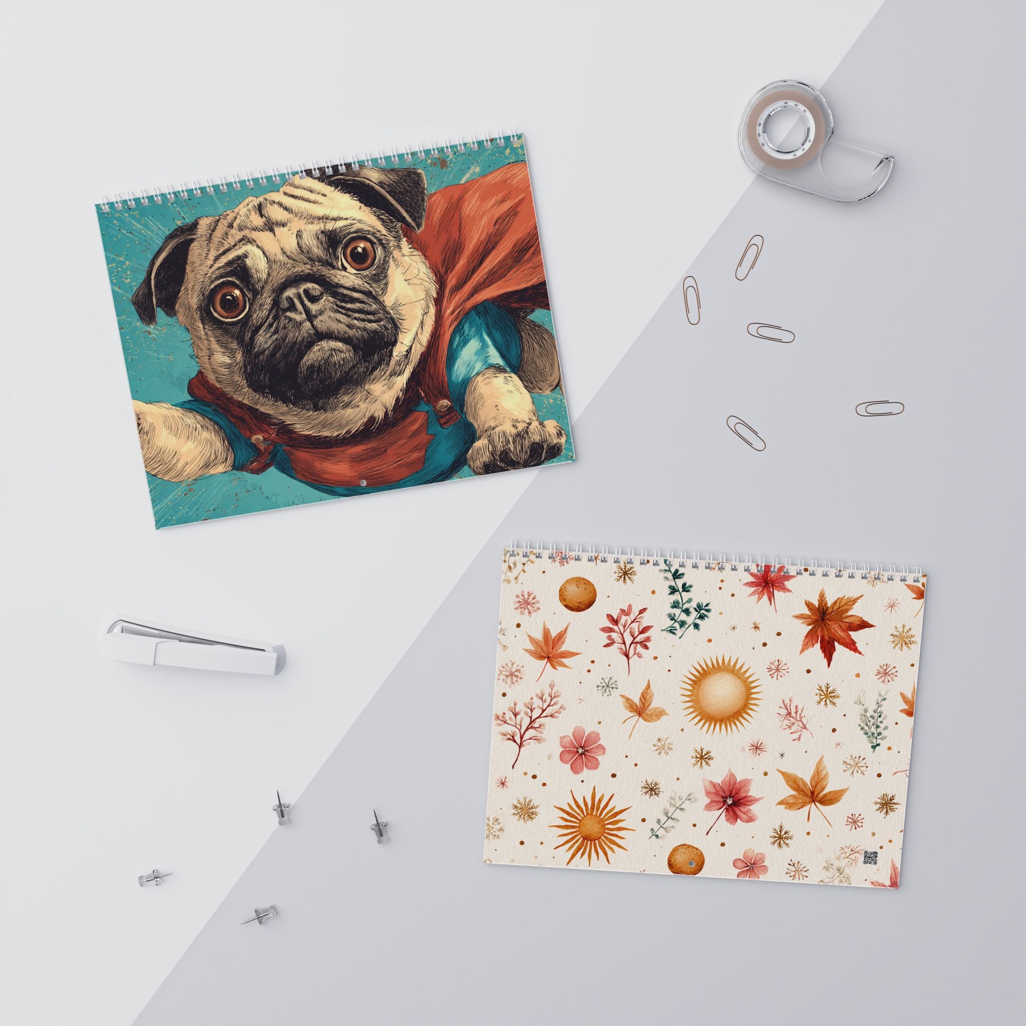 Winter-Themed Dog Wall Calendar - WOOF Make A Memories