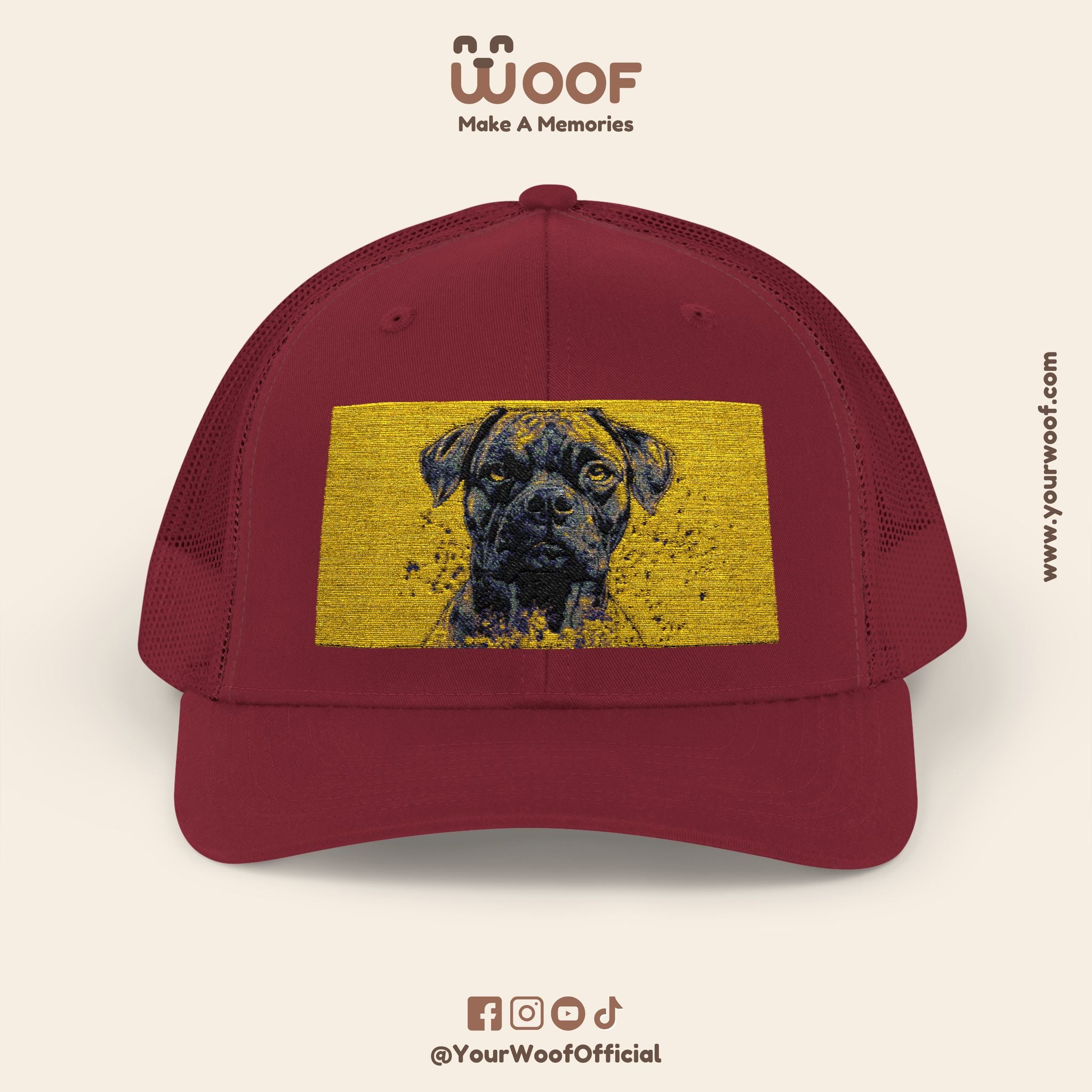 Personalized Dog Lover Snapback Cap, Adjustable Trucker Hat, Gift for Dog Owners, Pet Memory Cap, Fun Customizable Hat