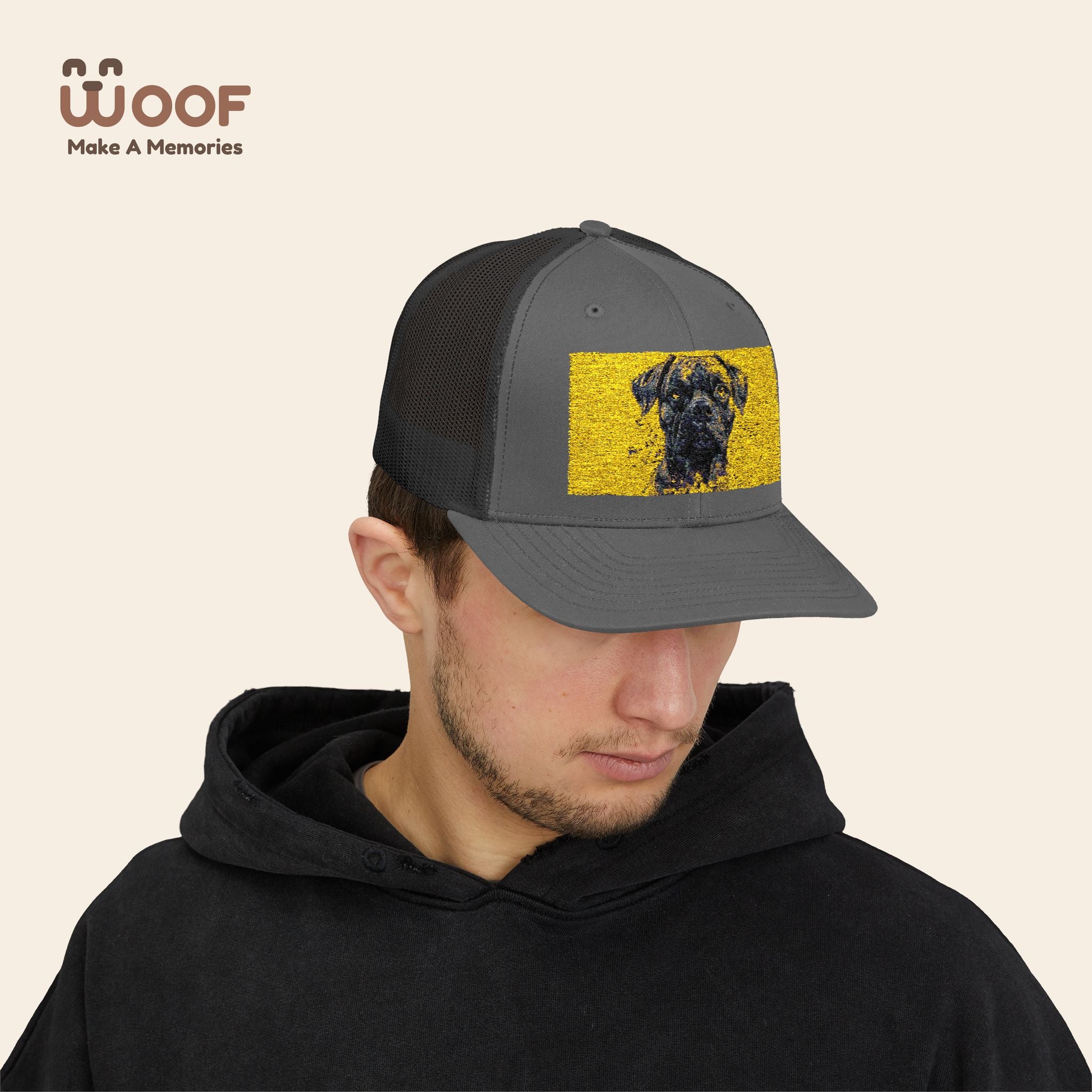 Personalized Dog Lover Snapback Cap, Adjustable Trucker Hat, Gift for Dog Owners, Pet Memory Cap, Fun Customizable Hat