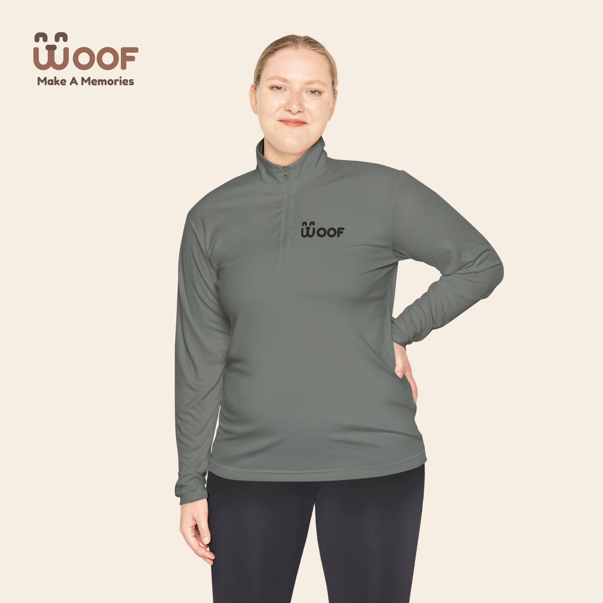 Stylish Unisex Quarter-Zip Pullover with Dog and Floral Design, Perfect for Casual Wear, Outdoor Adventures, Gift Idea, Spring [...]