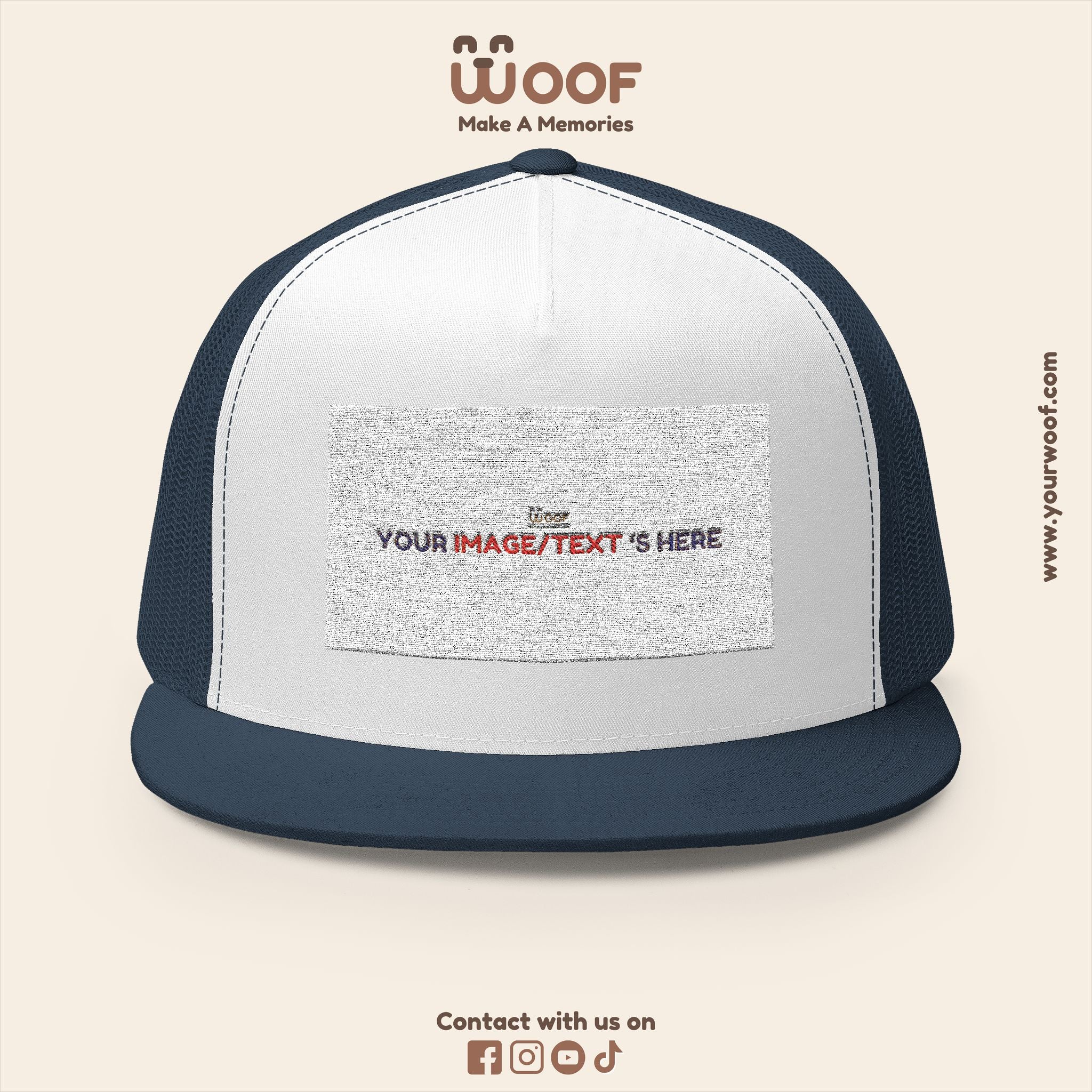 Stylish 5 Panel Trucker Cap – Custom Embroidered Hat, Perfect for Outdoor Adventures, Casual Wear, Summer Festivals, Gift Idea