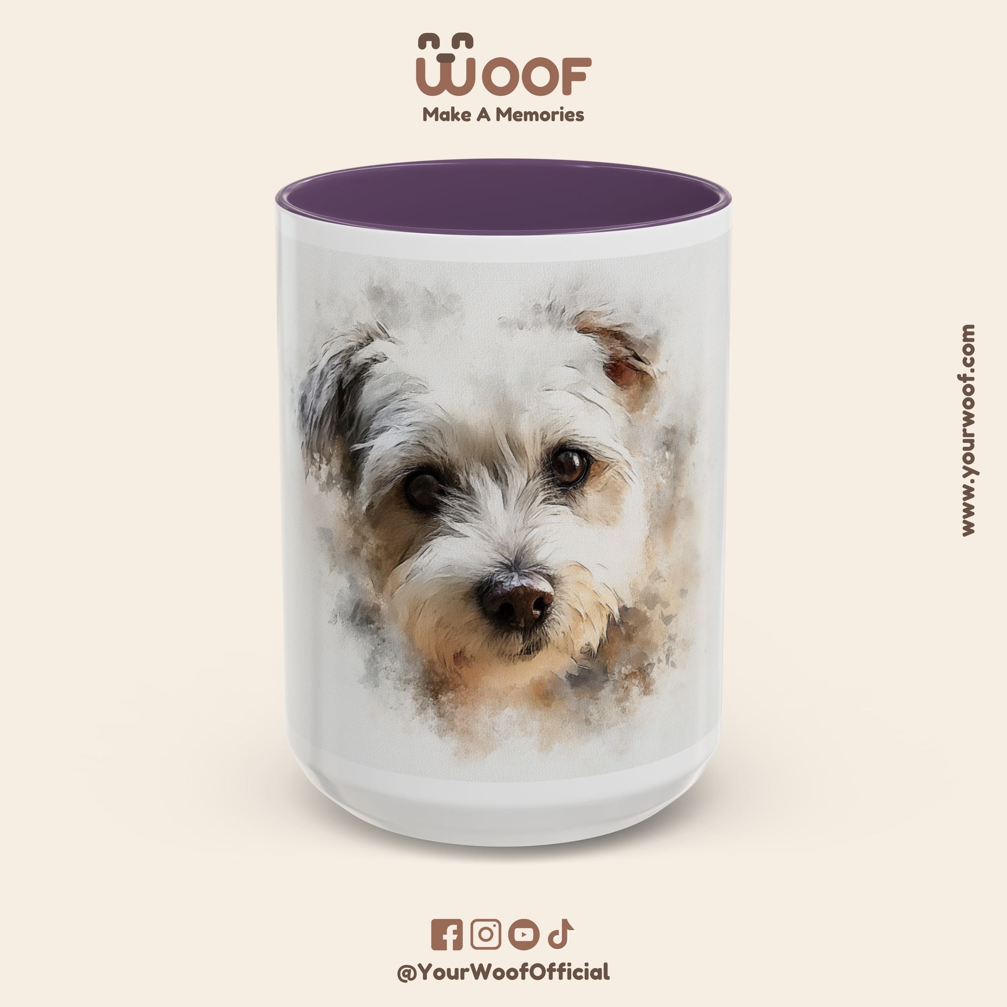 Dog Lover's Accent Coffee Mug | Perfect Gift for Pet Owners, Dog-Themed Home Decor, Birthday, Christmas, Adoption Celebration