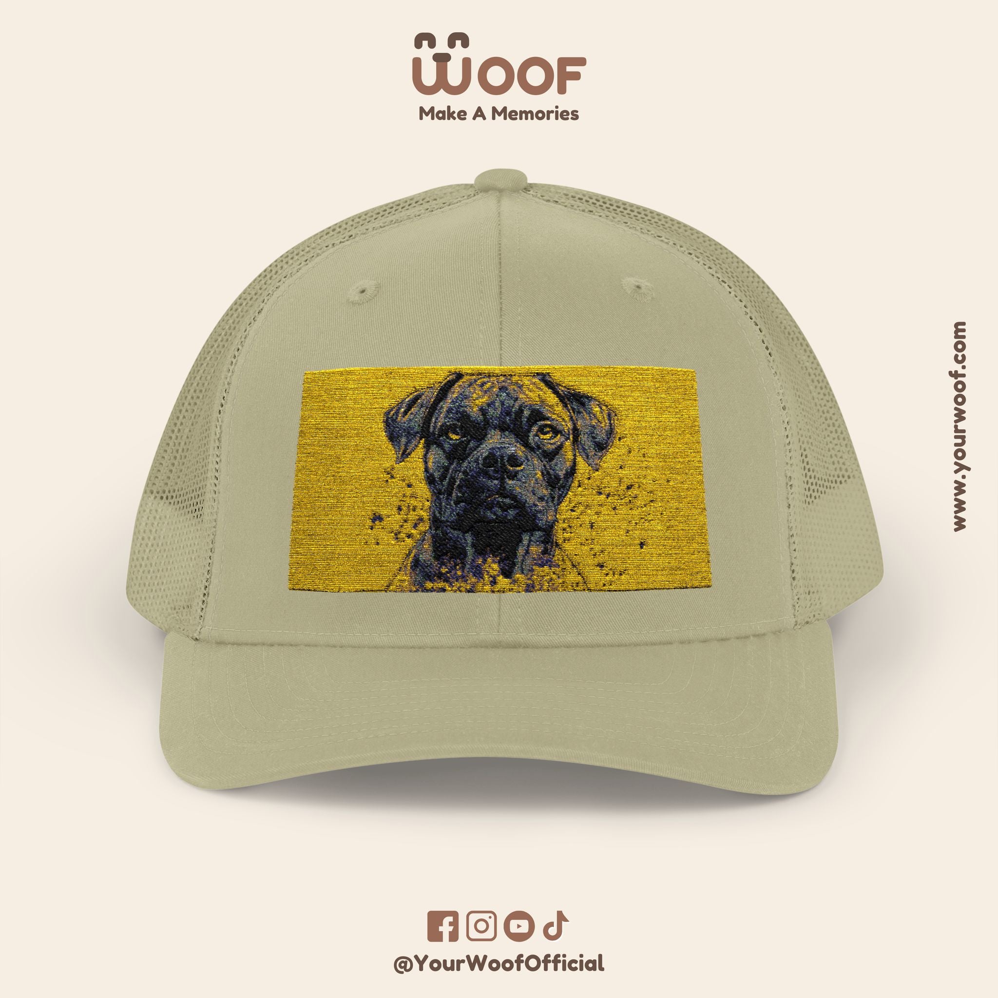 Personalized Dog Lover Snapback Cap, Adjustable Trucker Hat, Gift for Dog Owners, Pet Memory Cap, Fun Customizable Hat