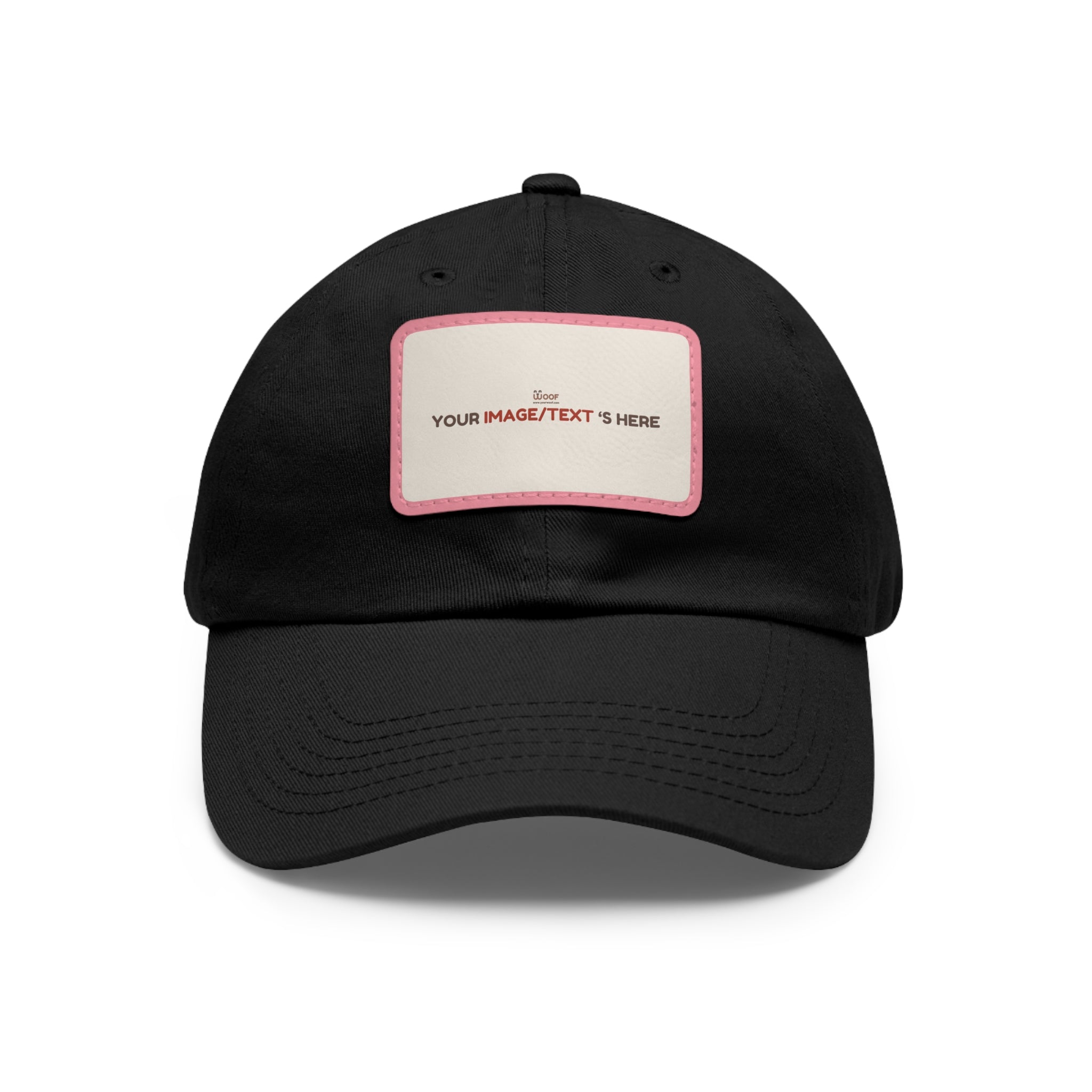 Custom Leather Patch Dad Hat, Personalized Cap, Gift for Dad, Casual Style, Outdoor Accessory, Unique Father's Day Gift