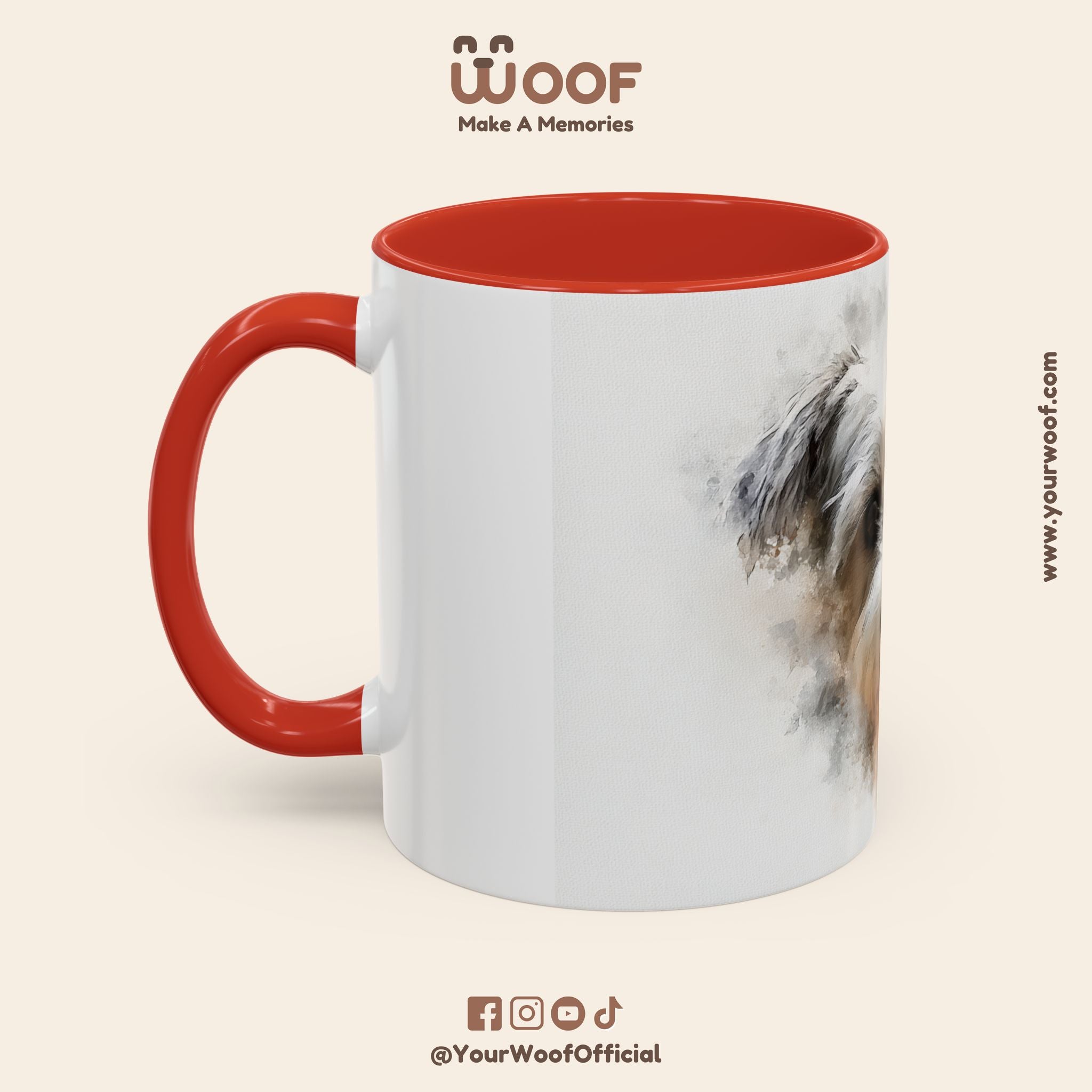 Dog Lover's Accent Coffee Mug | Perfect Gift for Pet Owners, Dog-Themed Home Decor, Birthday, Christmas, Adoption Celebration