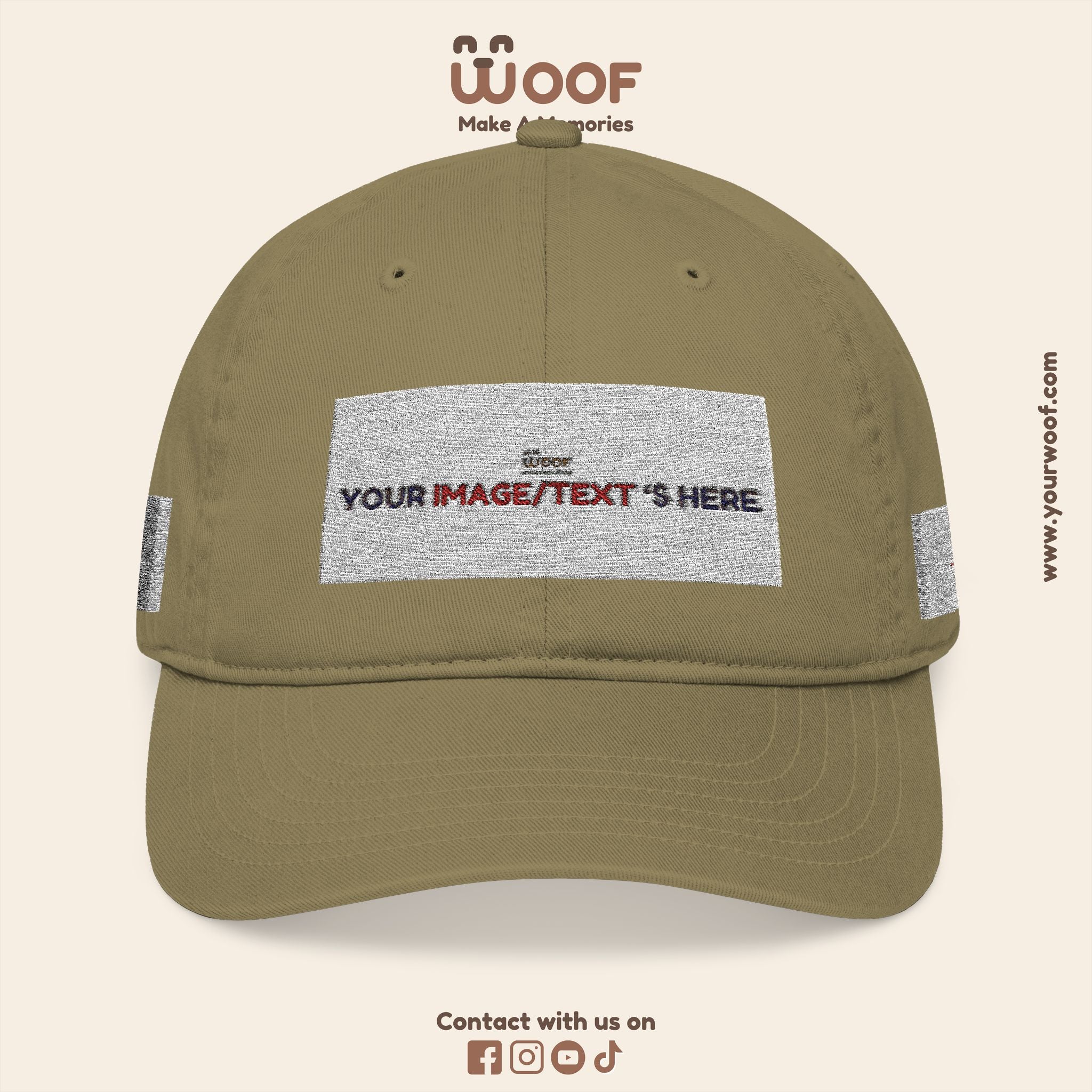Organic Embroidered Baseball Cap, Eco-Friendly Cap for Outdoor Lovers, Customizable Gift for Birthdays, Casual Wear, Summer Style