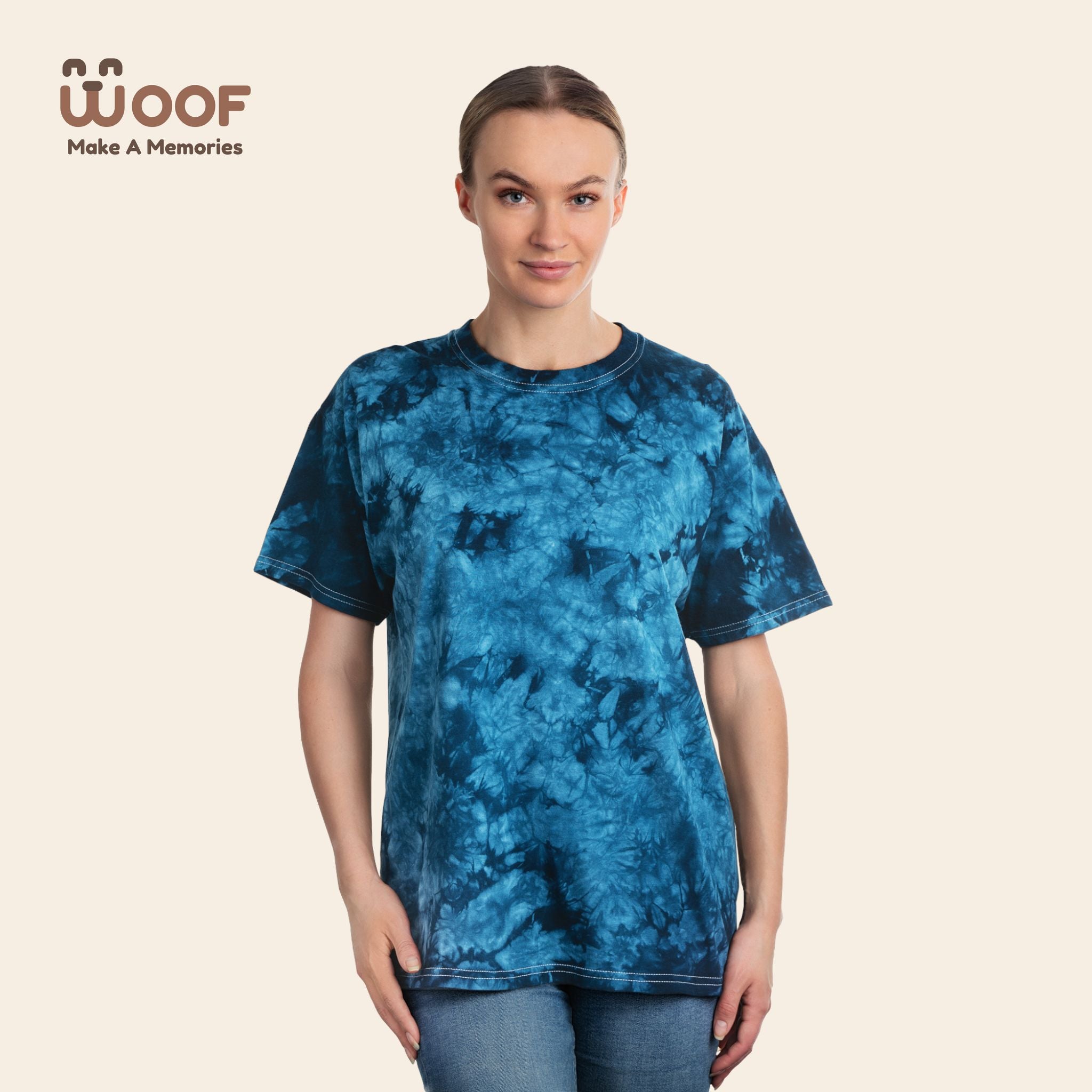 Cool Tie-Dye Tee with Doge Boss Design, Perfect Gift for Dog Lovers, Trendy T-Shirt, Unique Style for Casual Outings, Fun Pet-Themed Apparel