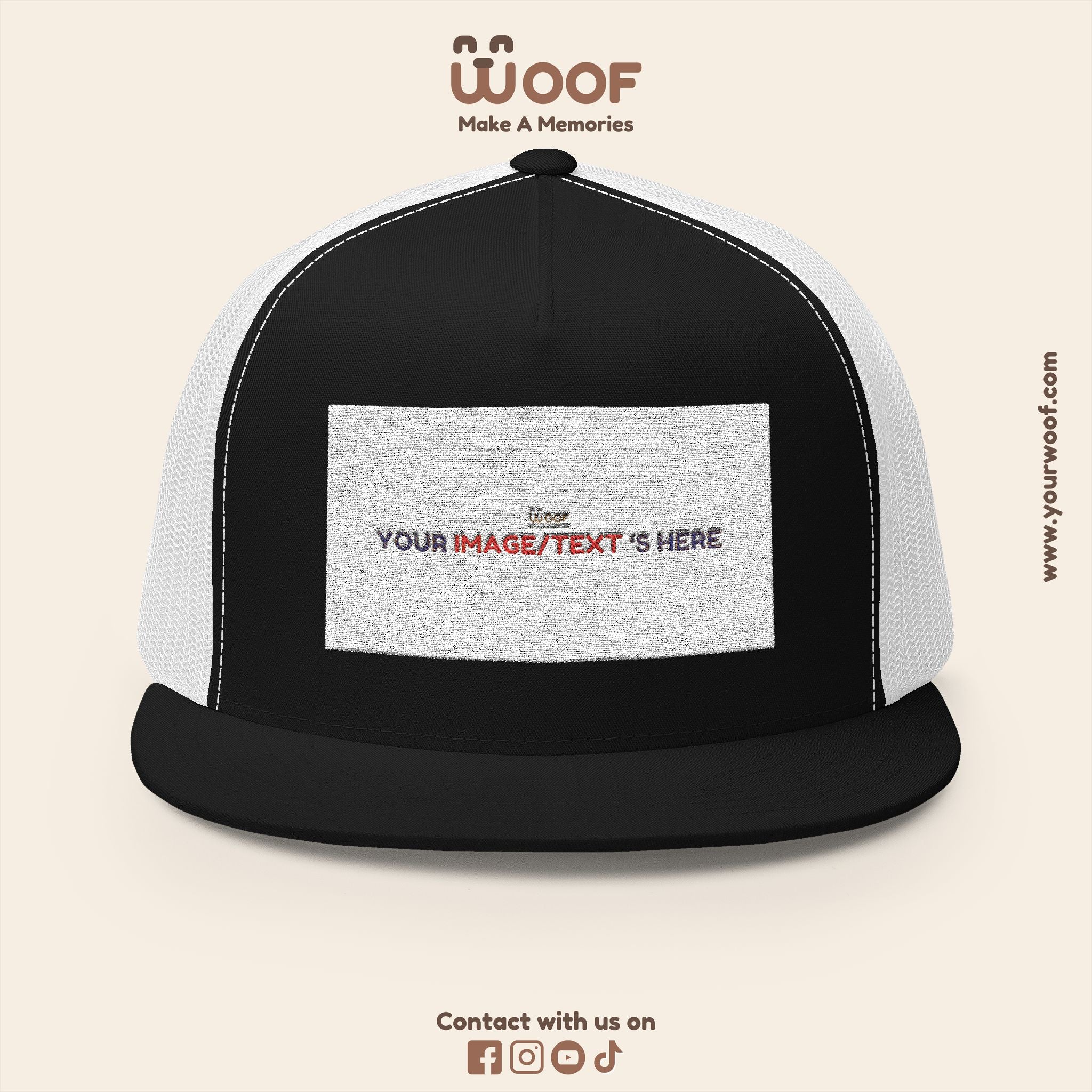 Stylish 5 Panel Trucker Cap – Custom Embroidered Hat, Perfect for Outdoor Adventures, Casual Wear, Summer Festivals, Gift Idea