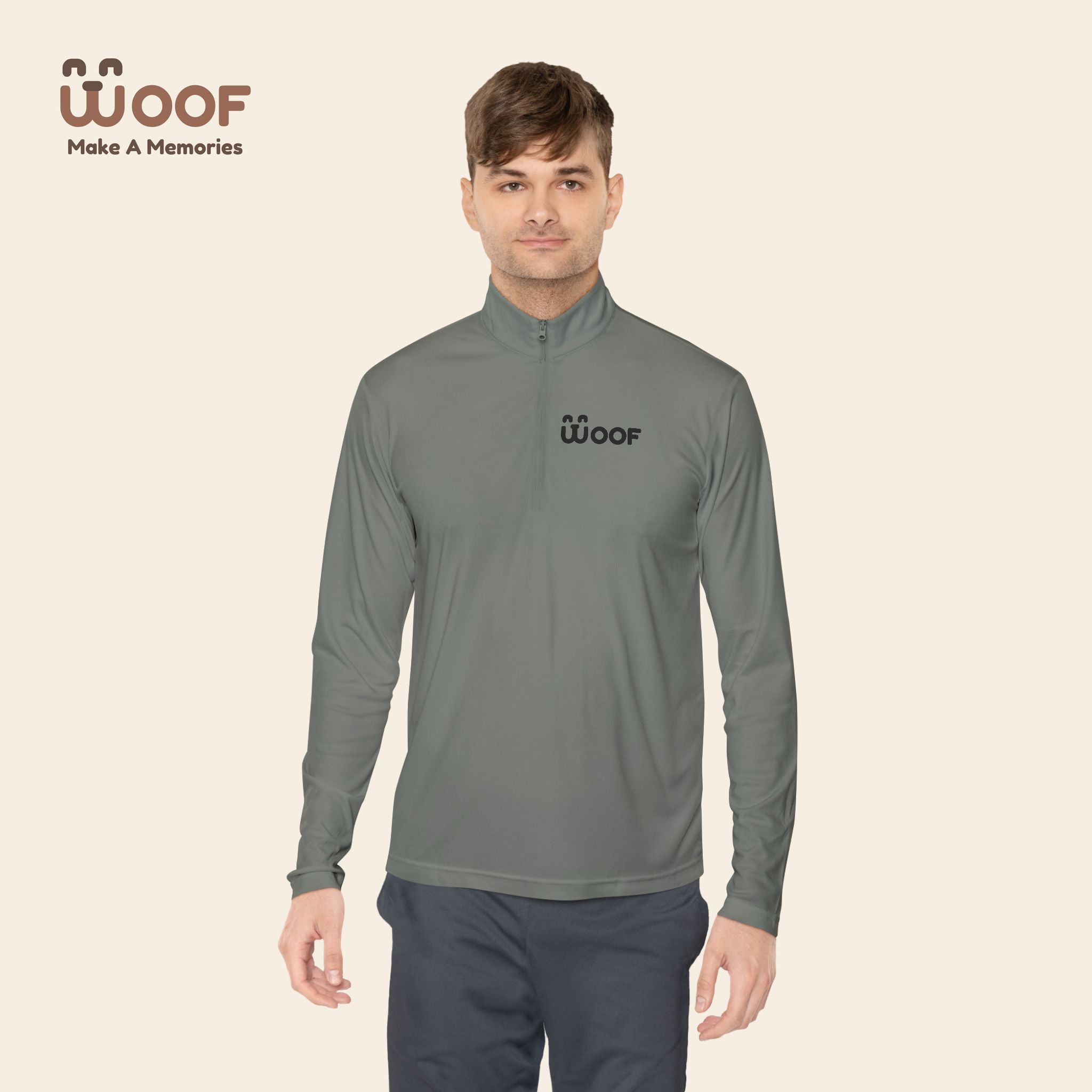Stylish Unisex Quarter-Zip Pullover with Dog and Floral Design, Perfect for Casual Wear, Outdoor Adventures, Gift Idea, Spring [...]
