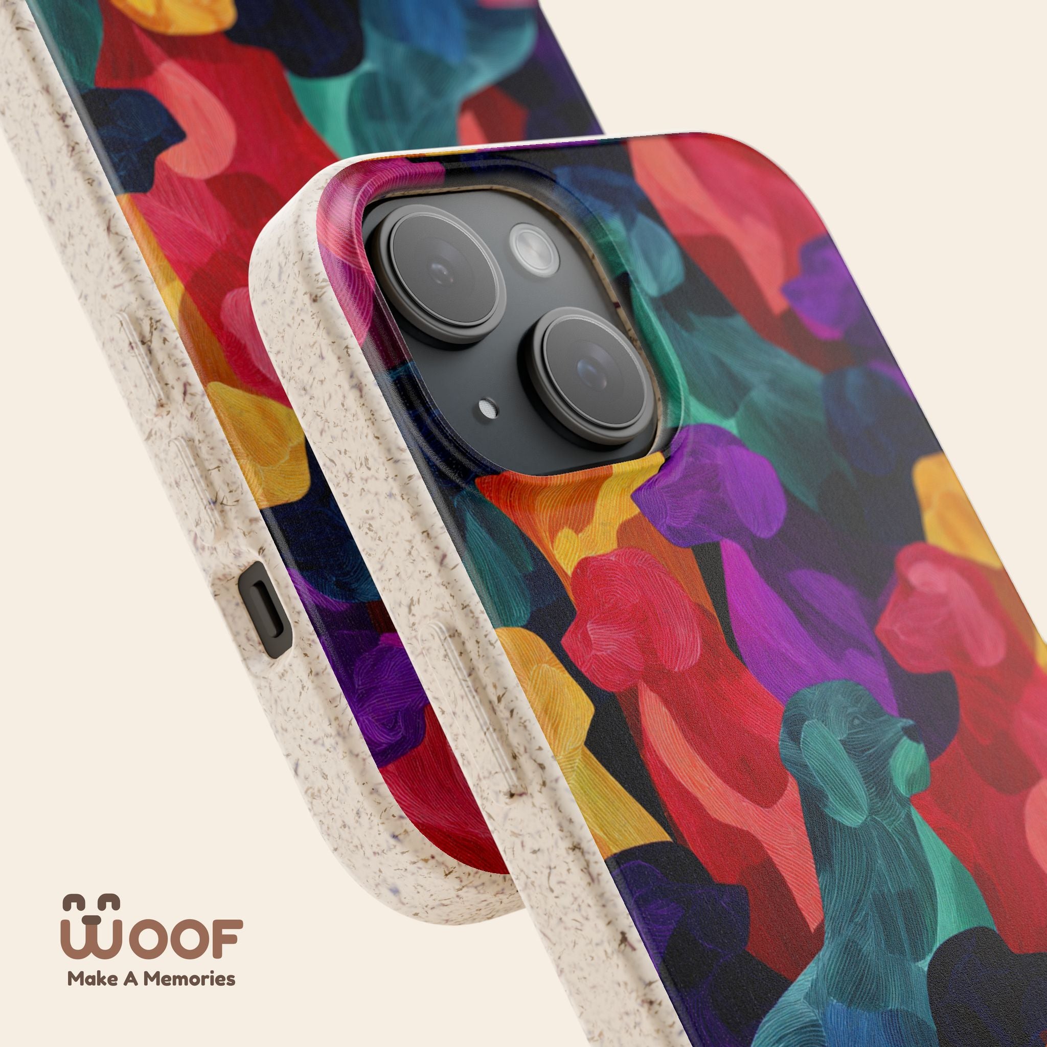 Colorful Dog-Themed Biodegradable Phone Cases, Eco-friendly Gifts for Pet Lovers, Sustainable Accessories for Everyday Use, Dog Lover [...]