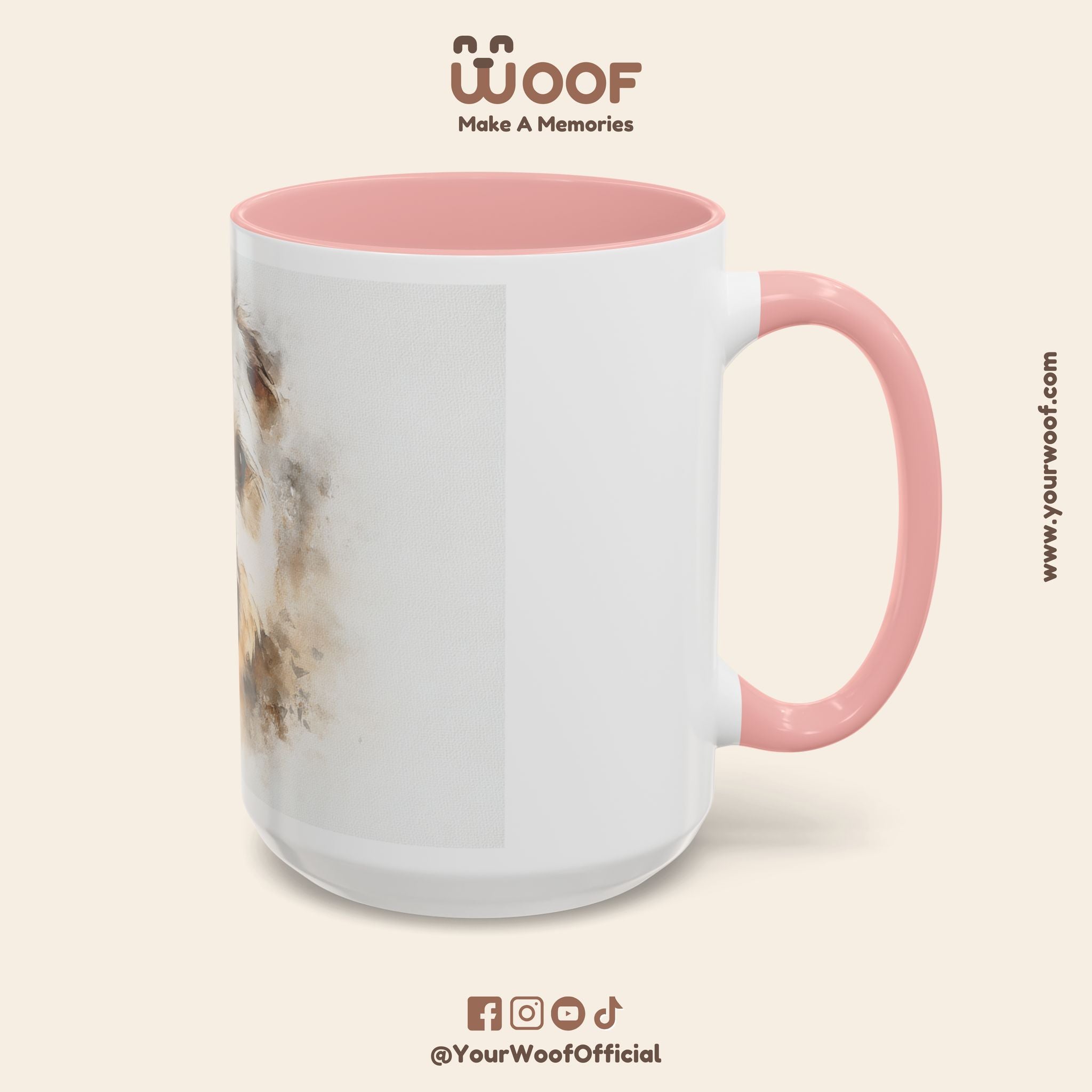 Dog Lover's Accent Coffee Mug | Perfect Gift for Pet Owners, Dog-Themed Home Decor, Birthday, Christmas, Adoption Celebration