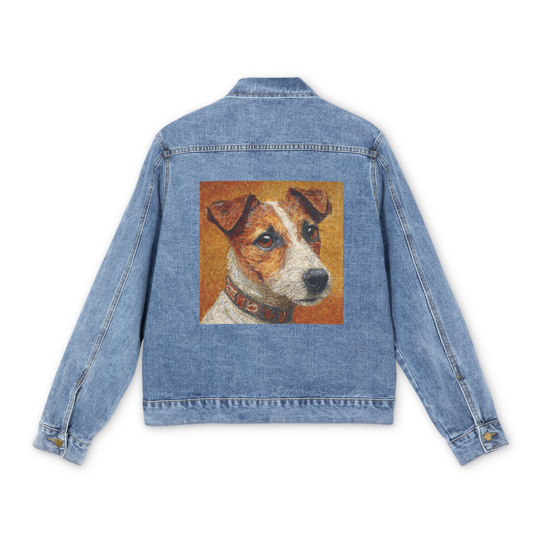 Artistic Denim Jacket for Dog Lovers, Personalized Jean Jacket, Great Gift for Birthdays, Casual Style, Unique Pet Fashion