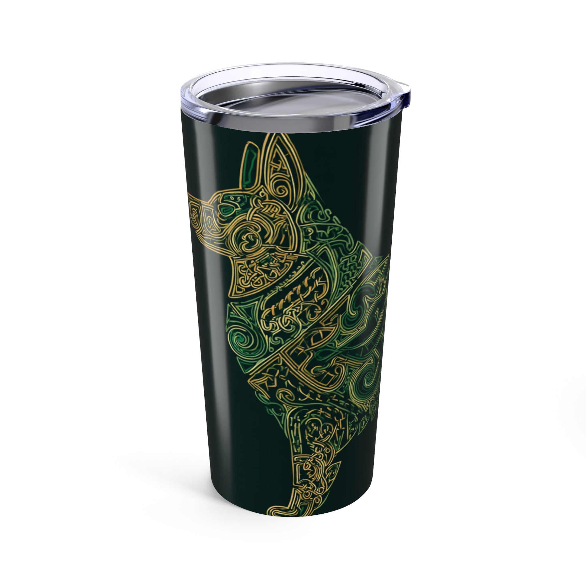 Celtic Design Tumbler 20oz - Elegant Travel Mug with Intricate Patterns