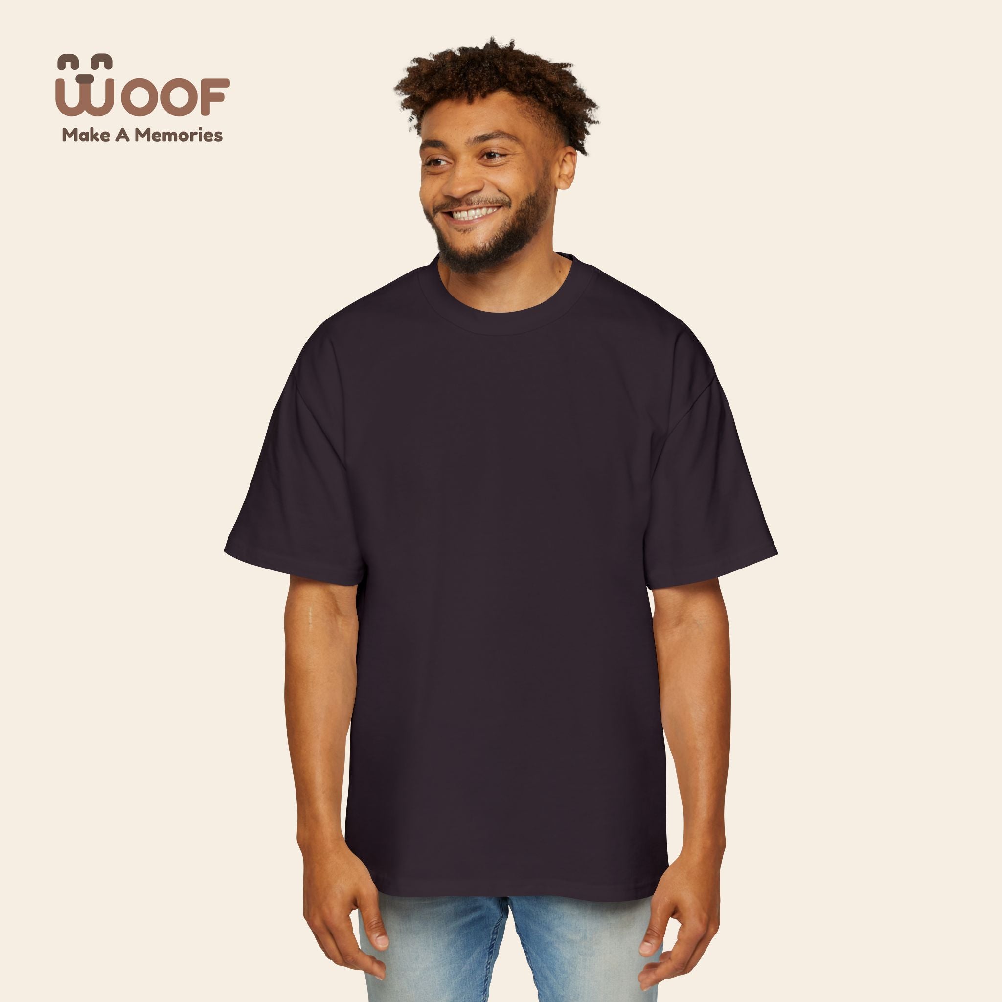 Men's Heavy Oversized Dog Graphic Tee, Cool Casual Wear, Pet Lover Gift, Dog Meme Lover Shirt, Oversized Fashion Tee, Gift for Dog Owners