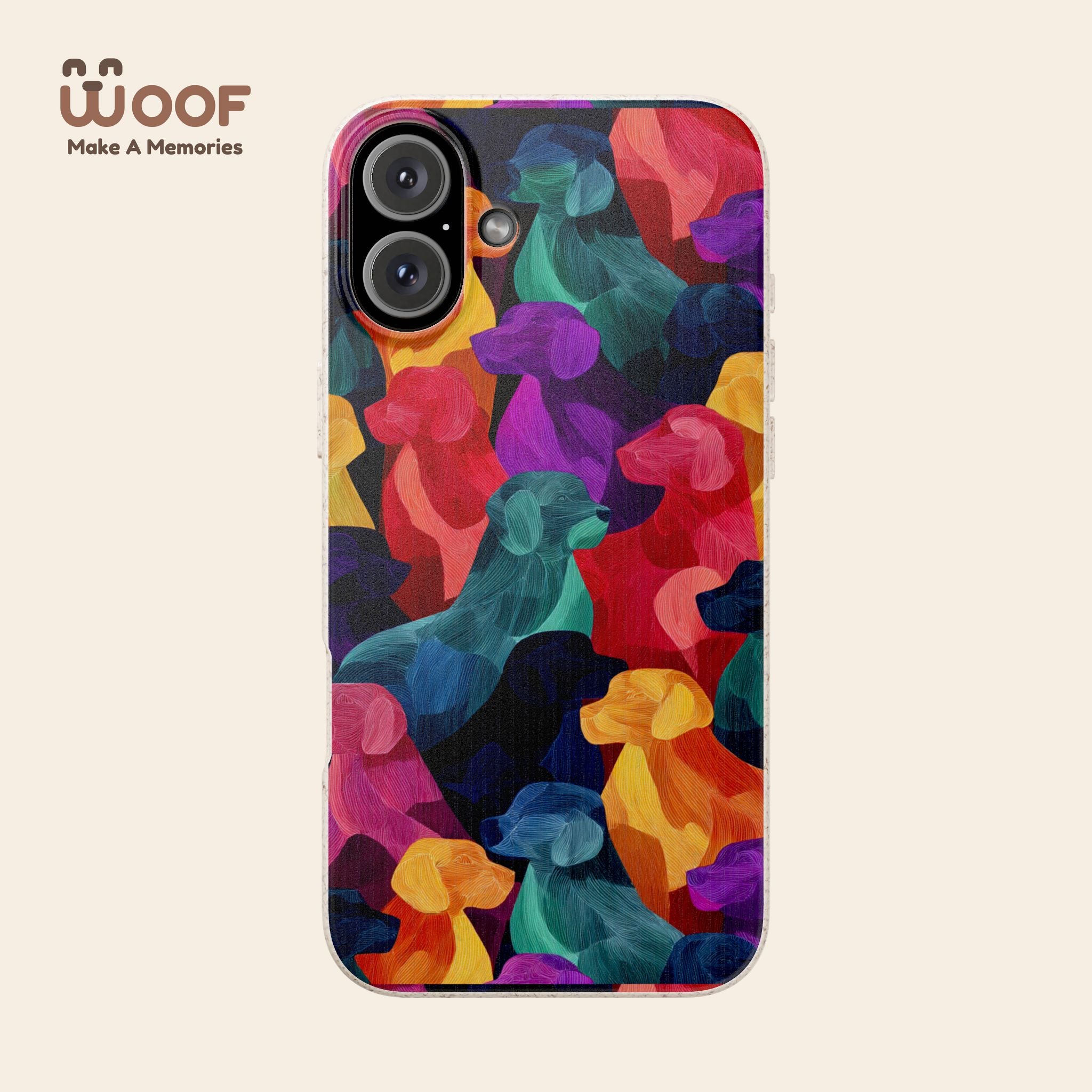 Colorful Dog-Themed Biodegradable Phone Cases, Eco-friendly Gifts for Pet Lovers, Sustainable Accessories for Everyday Use, Dog Lover [...]