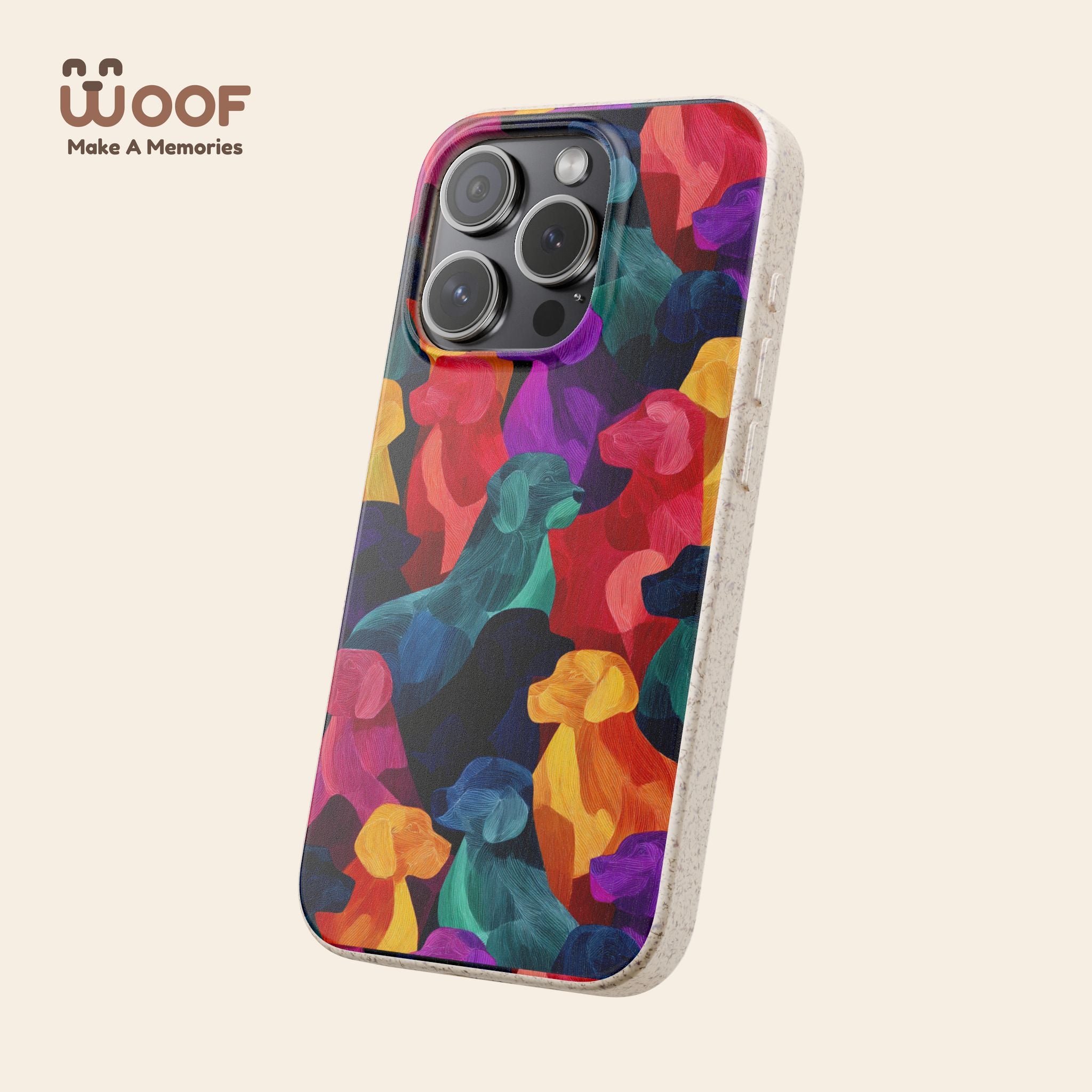 Colorful Dog-Themed Biodegradable Phone Cases, Eco-friendly Gifts for Pet Lovers, Sustainable Accessories for Everyday Use, Dog Lover [...]