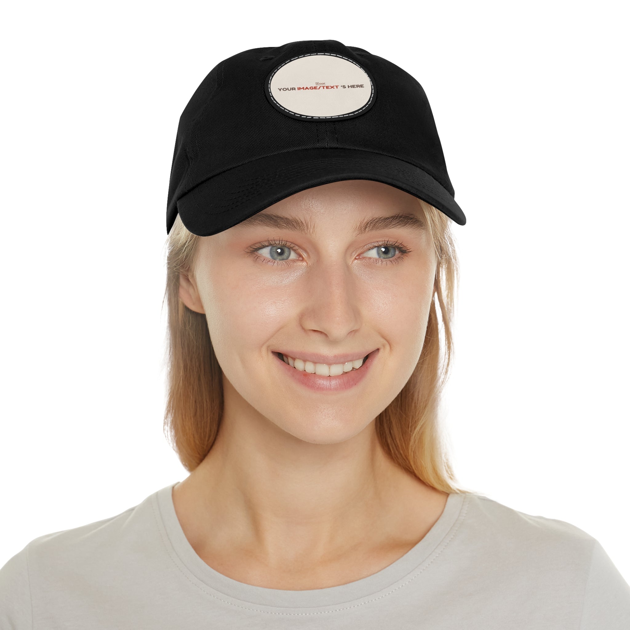 Stylish Dad Hat with Custom Leather Patch, Gifts for Dad, Casual Cap, Vintage Style Hat, Father's Day Accessories, Personalized Headwear