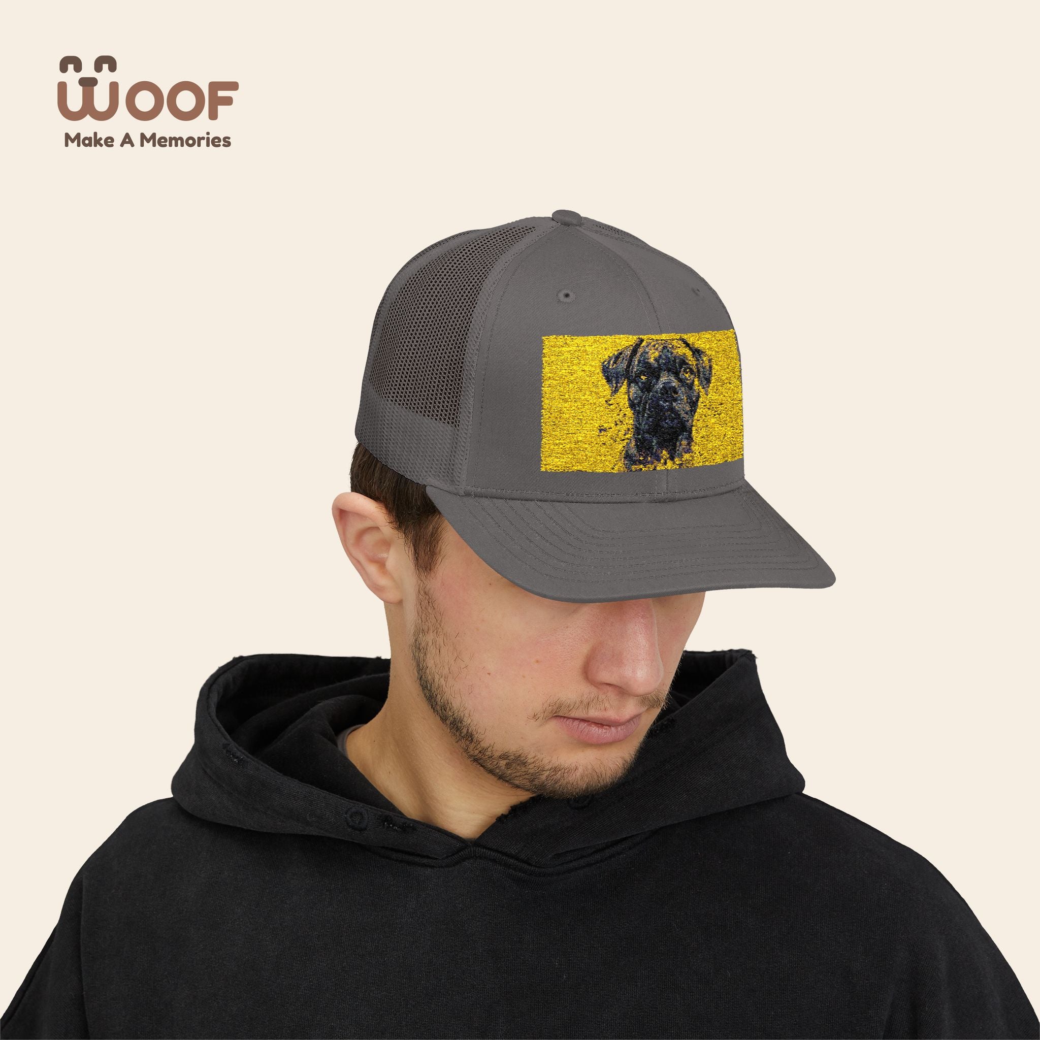 Personalized Dog Lover Snapback Cap, Adjustable Trucker Hat, Gift for Dog Owners, Pet Memory Cap, Fun Customizable Hat