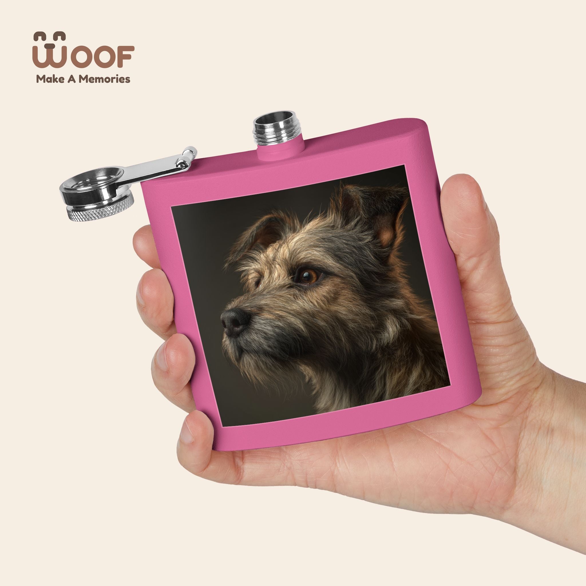 Personalized Dog Lover's Flask, Stainless Steel Flask Gift for Pet Owners, Custom Engraved Wine Flask, Dog-Themed Travel Flask, Unique [...]
