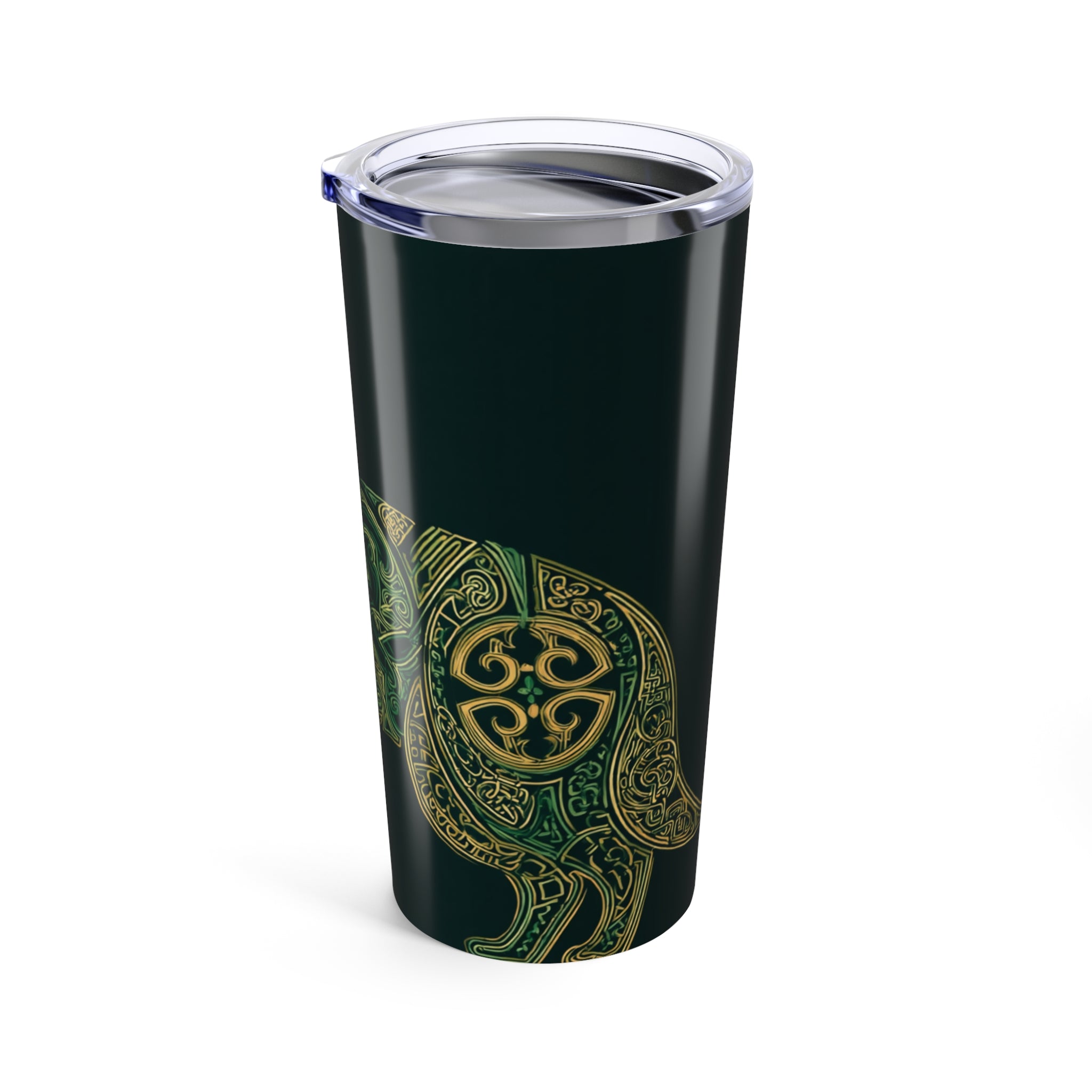 Celtic Design Tumbler 20oz - Elegant Travel Mug with Intricate Patterns